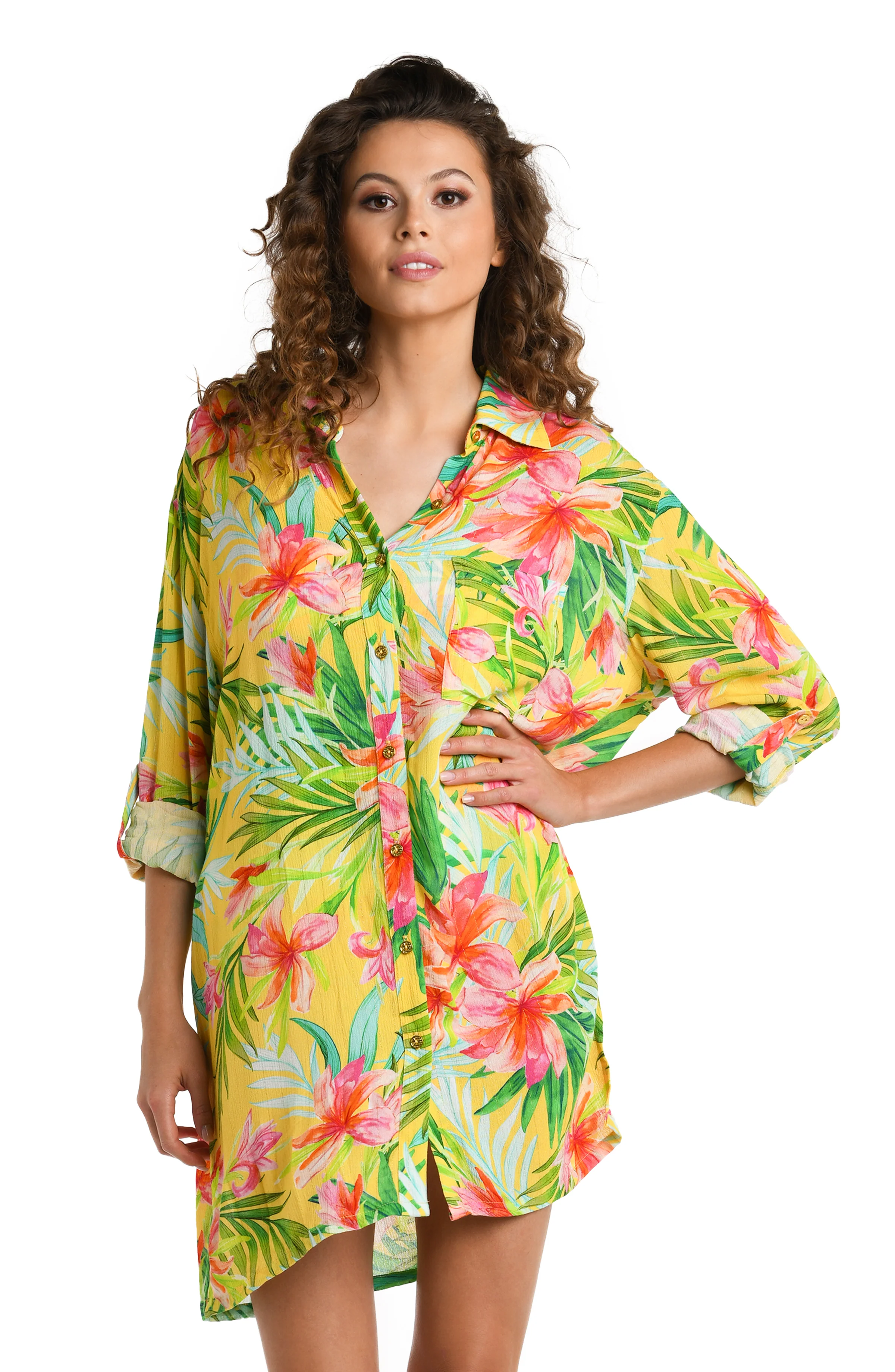 Calypso Bloom Button Up Camp Shirt - FINAL SALE