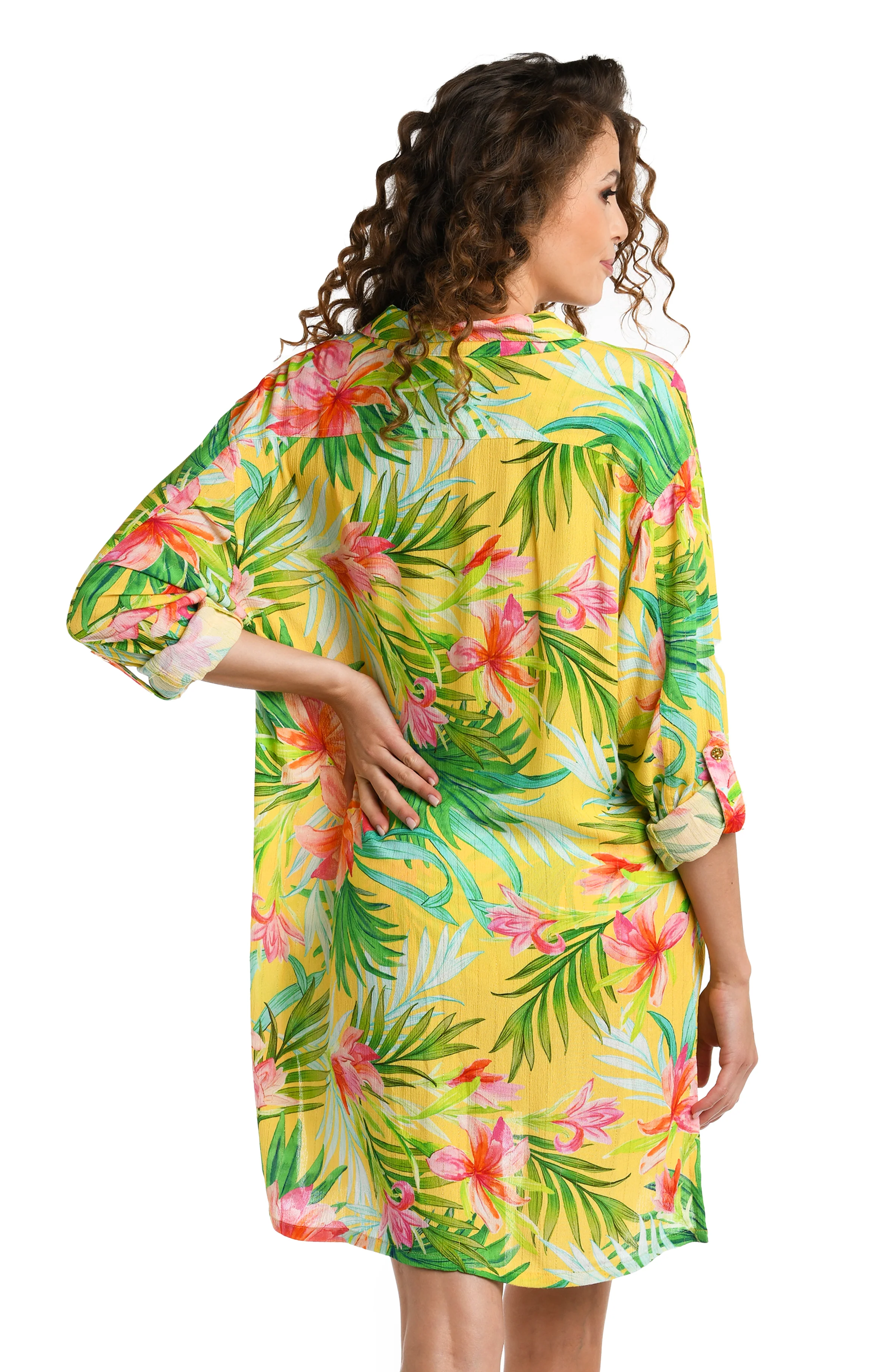 Calypso Bloom Button Up Camp Shirt - FINAL SALE - Image 2