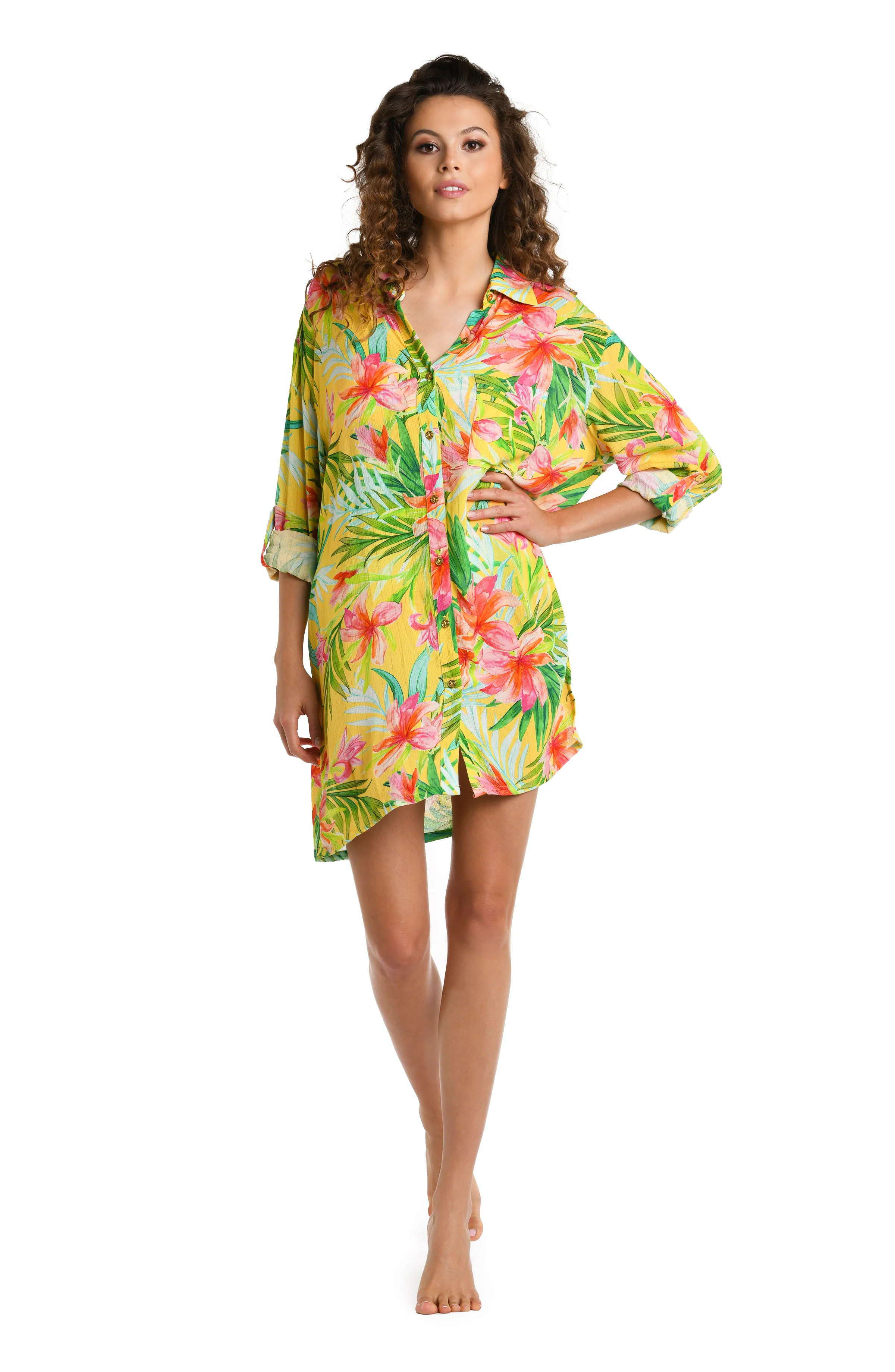Calypso Bloom Button Up Camp Shirt - FINAL SALE - Image 3