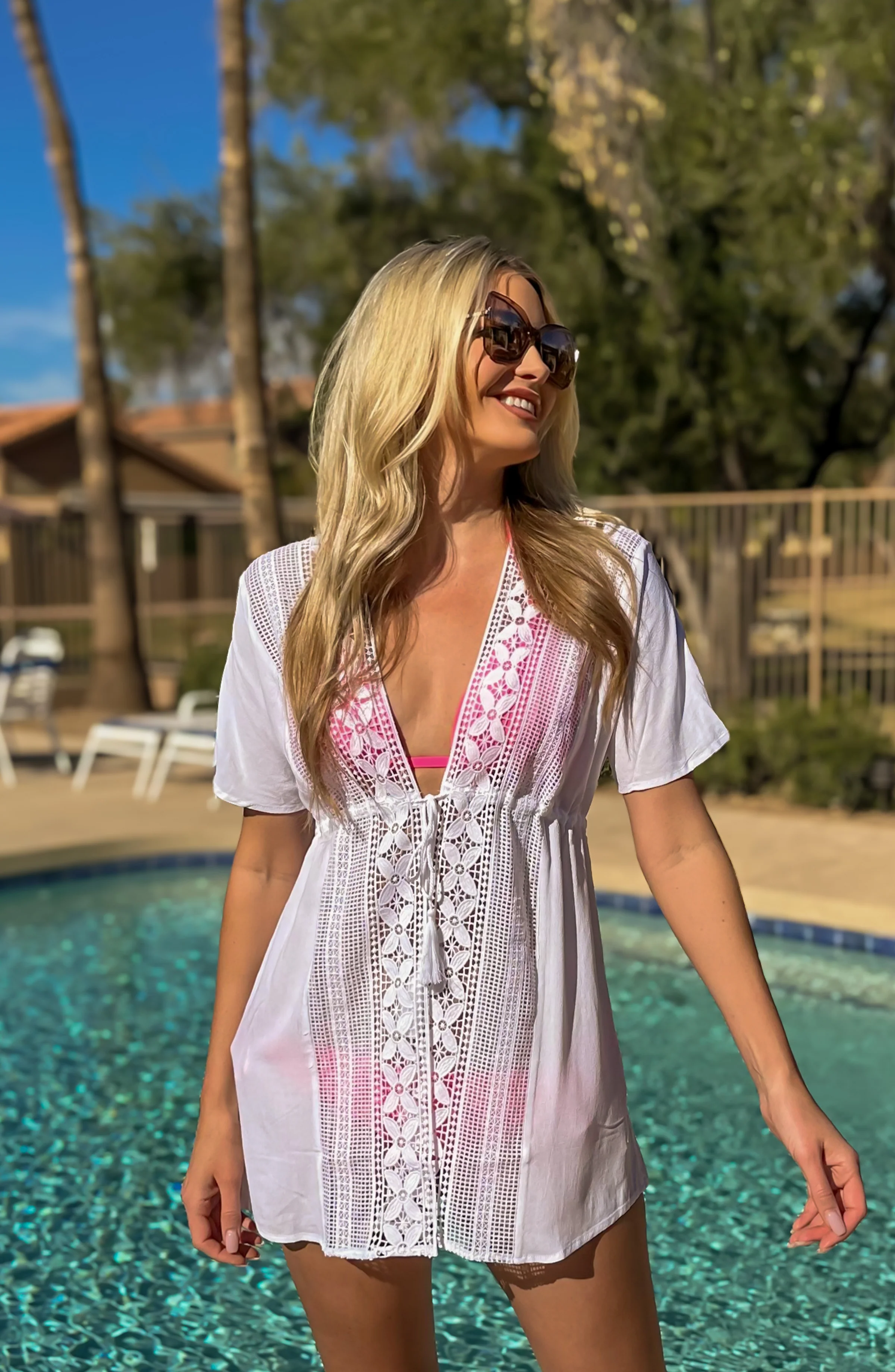 Coastal Covers Kimono - White - FINAL SALE - Image 3