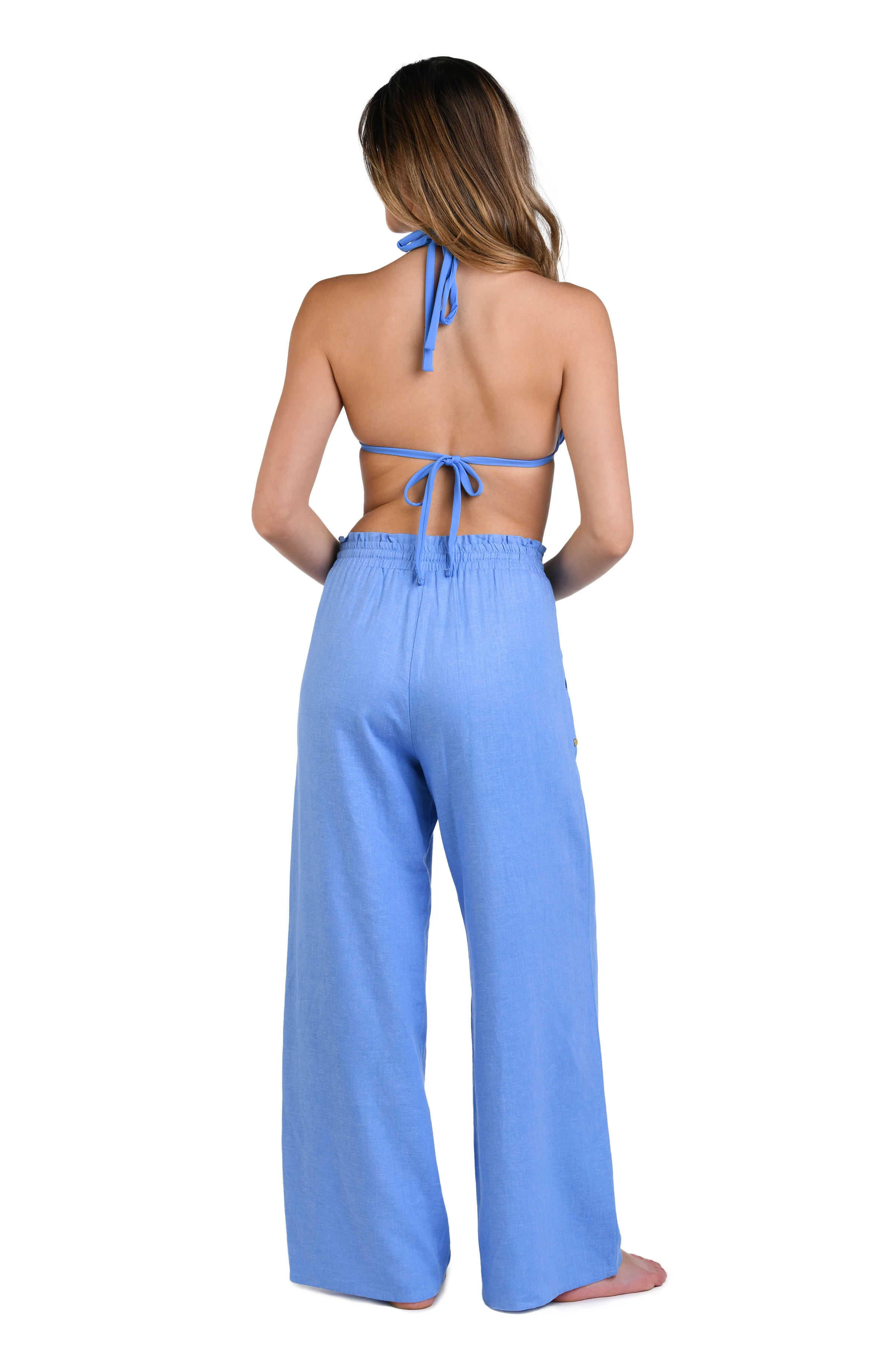 Delphine Coast Beach Pant - Chambray - FINAL SALE - Image 3