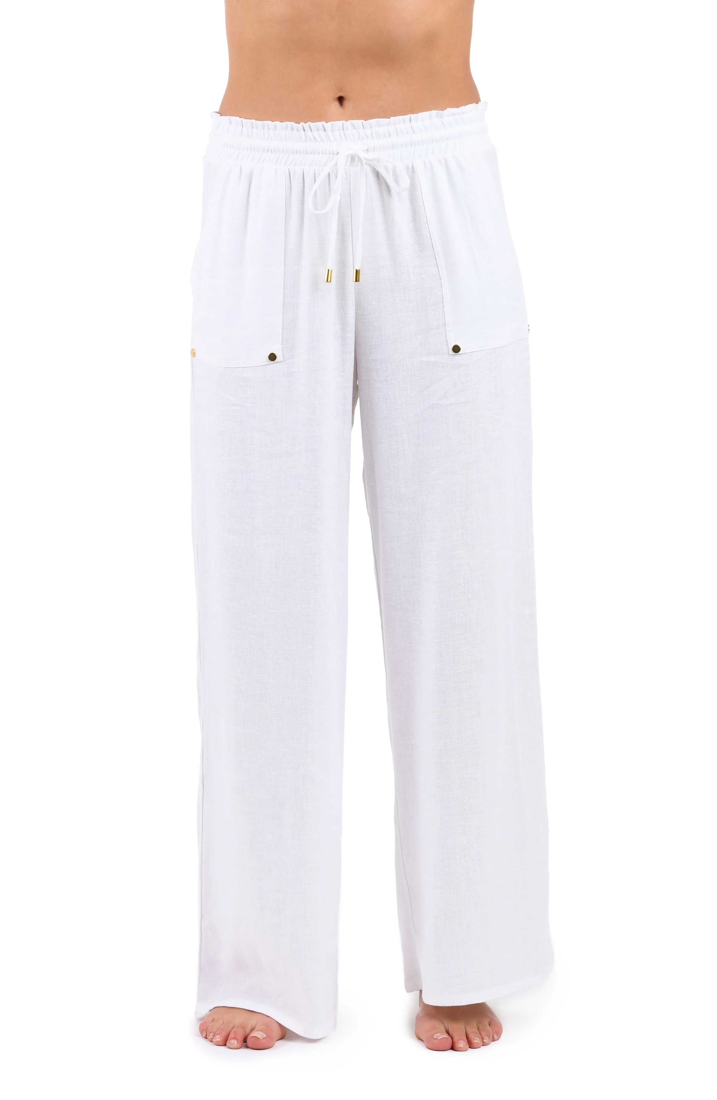 Delphine Coast Beach Pant - White - Image 4