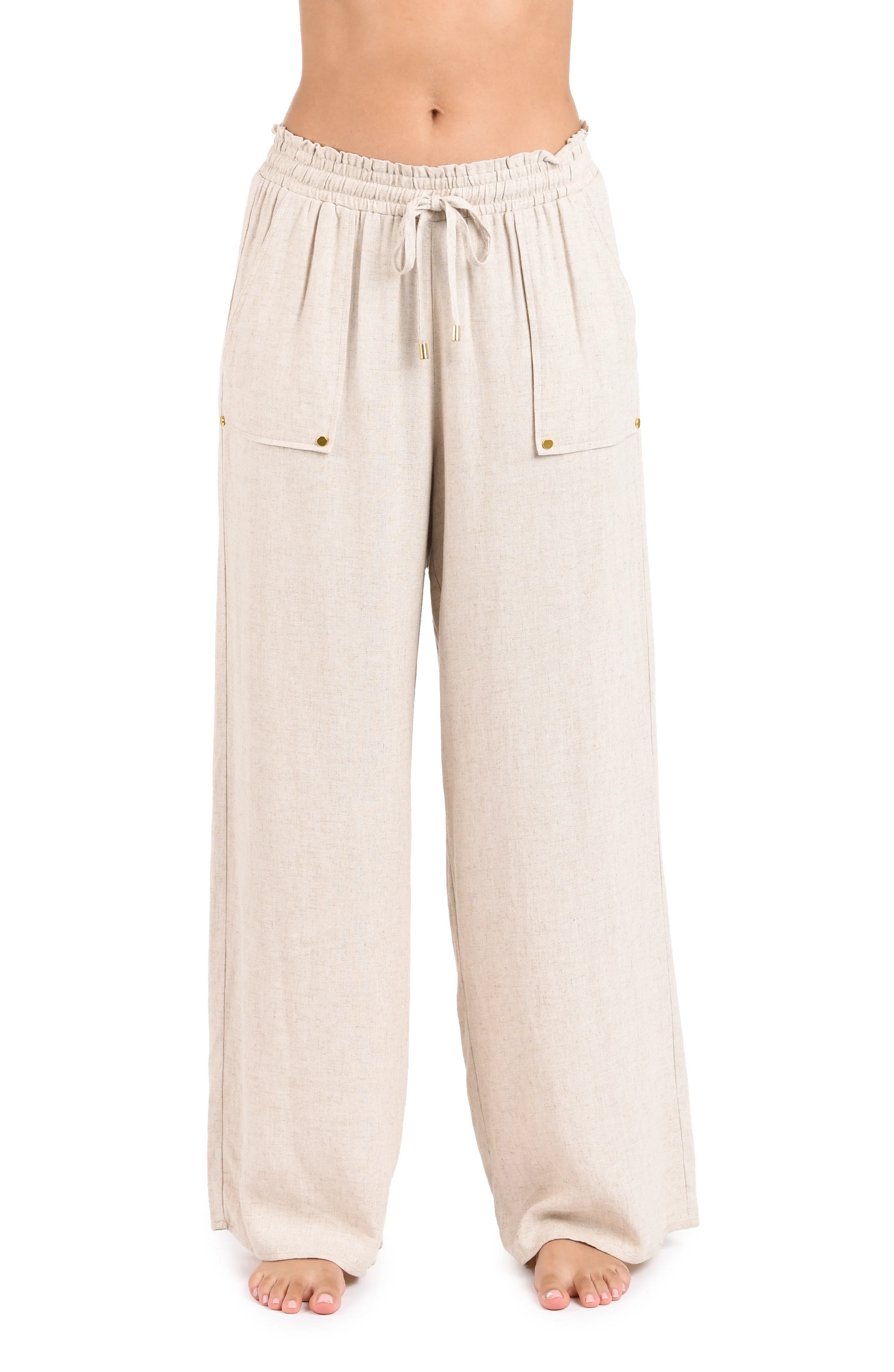 Delphine Coast Beach Pant - Taupe - Image 3