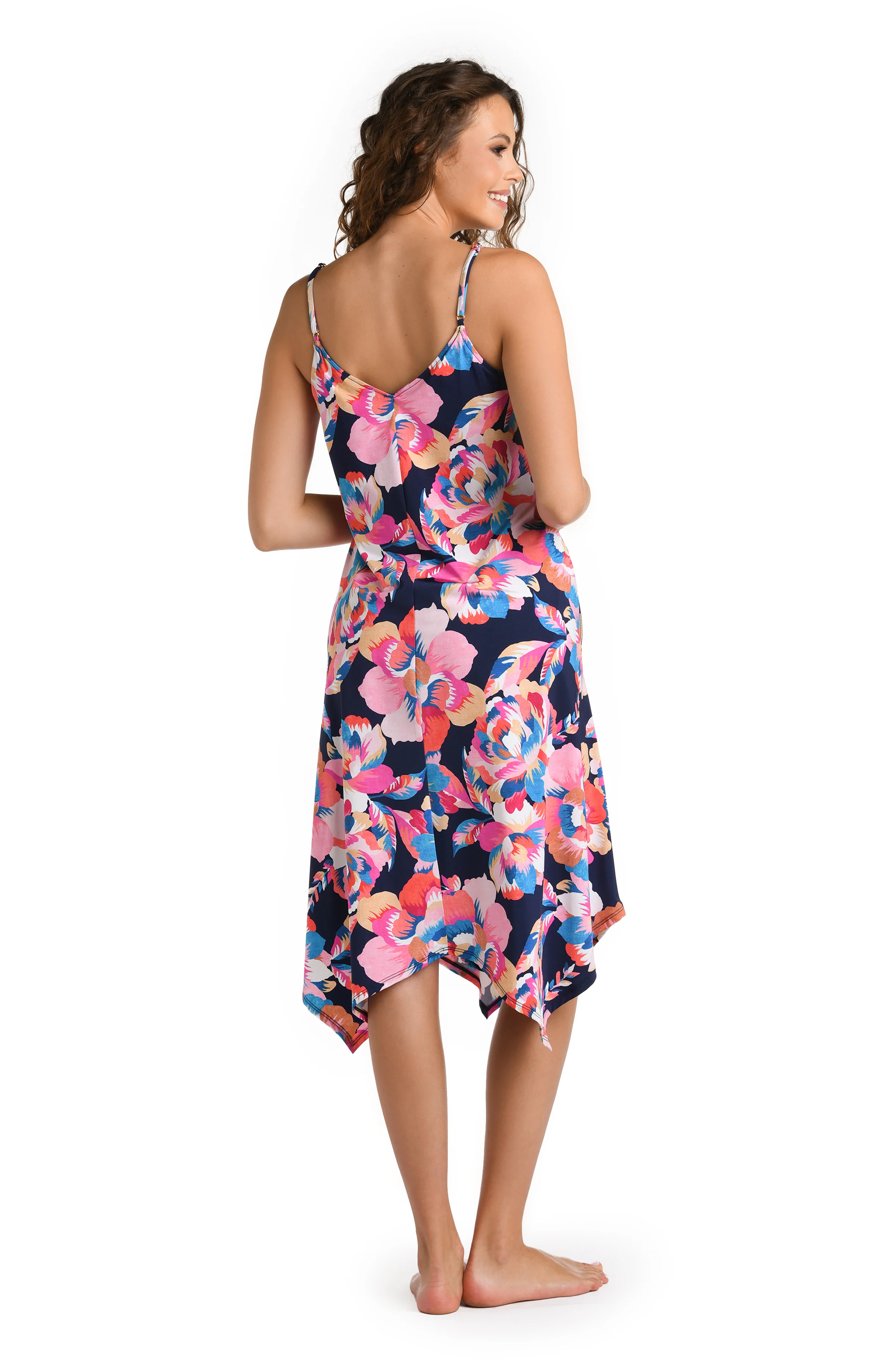 Denim Bouquet Scarf Hem Dress Cover Up - FINAL SALE - Image 3
