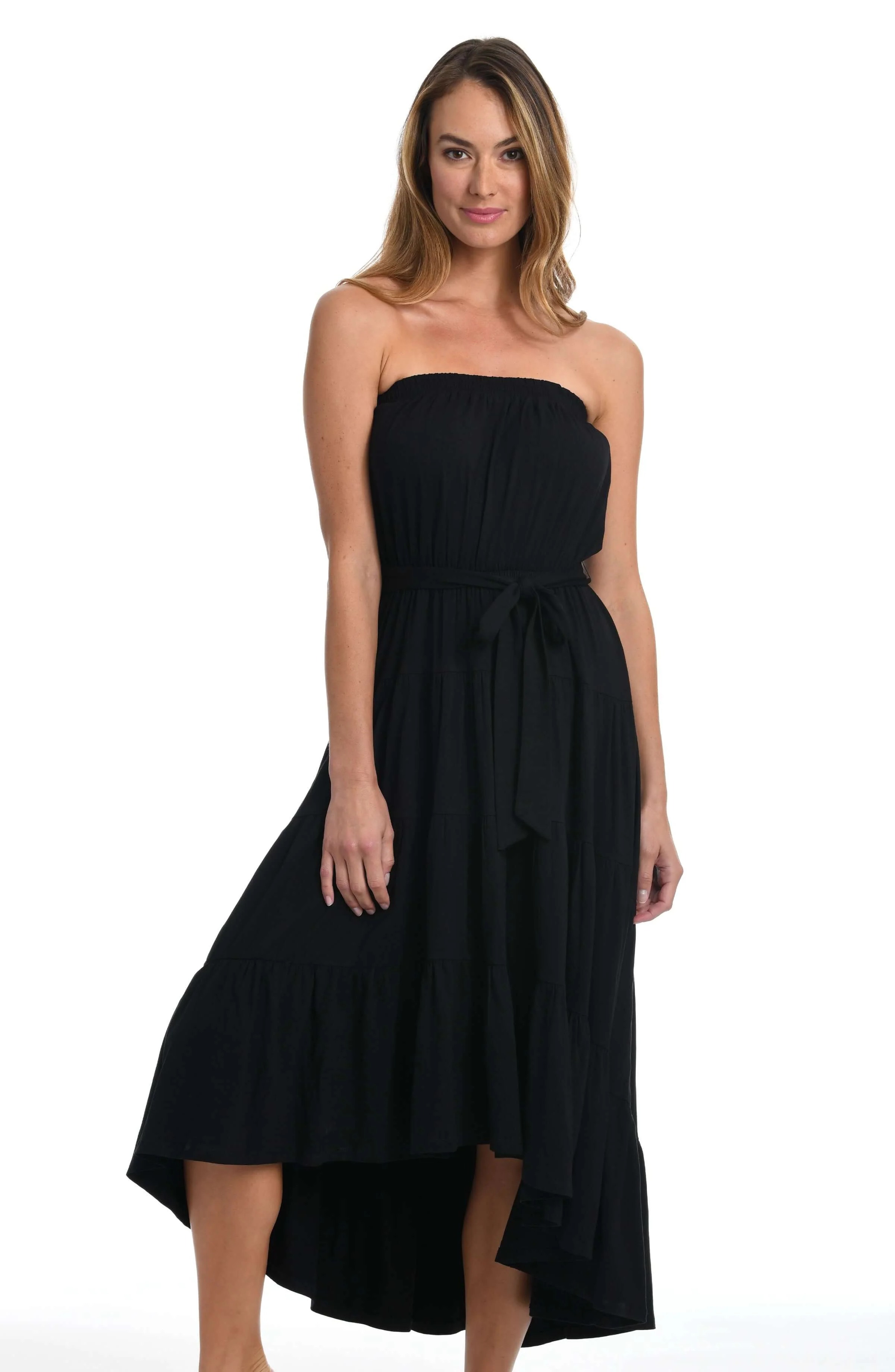 Draped Darling Strapless Midi Dress - FINAL SALE - Image 3