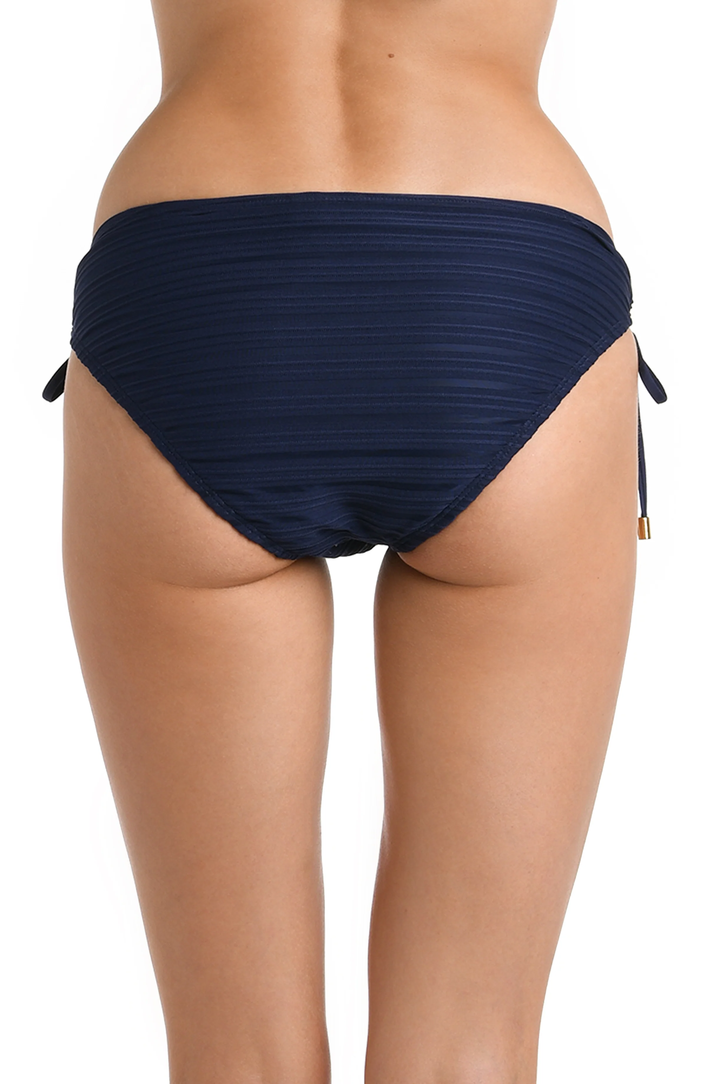 Fluid Lines Side Tie Hipster Bottom - Indigo - FINAL SALE - Image 2