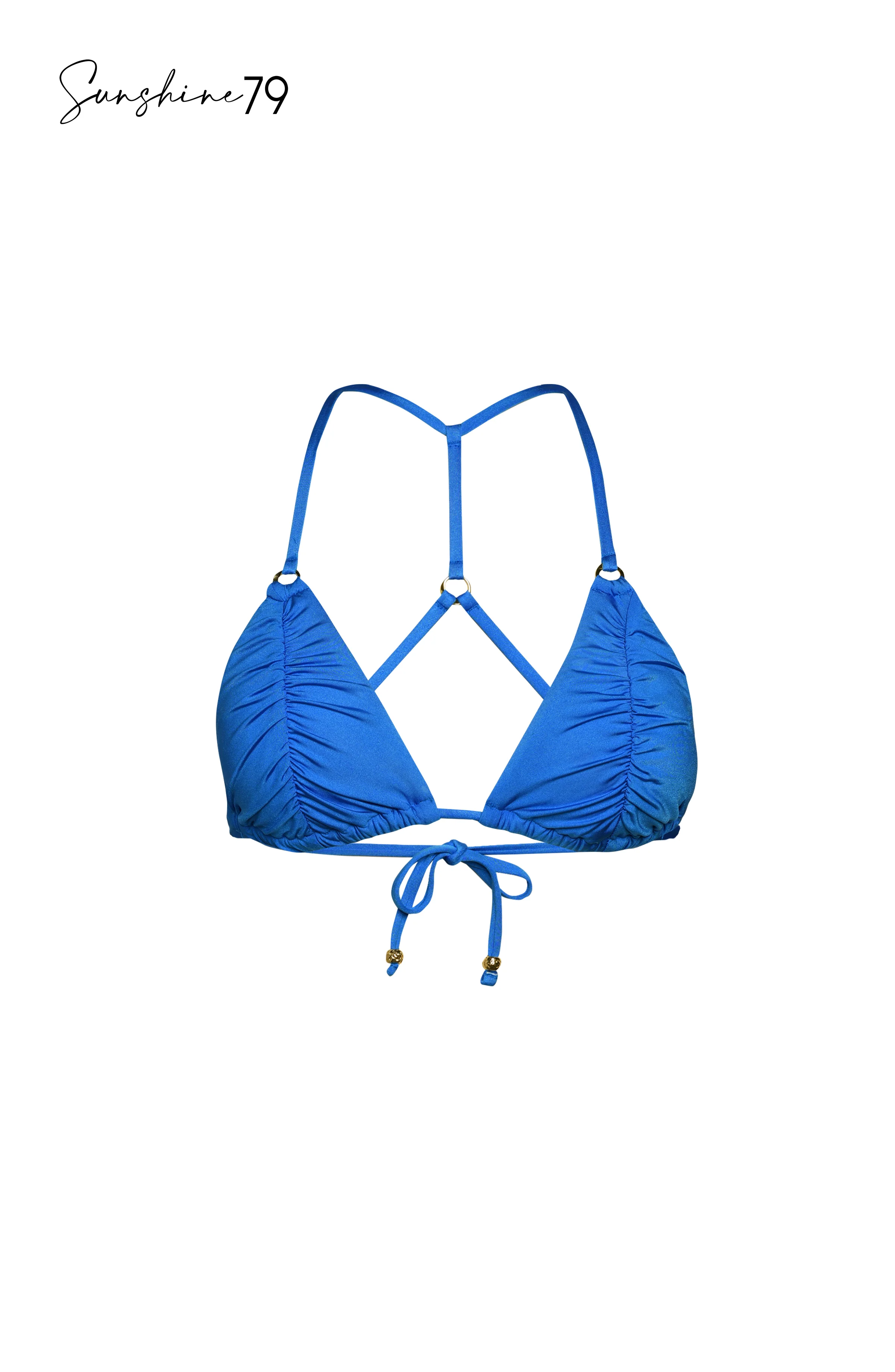 Sunshine 79 Sunshine Solids Triangle Top - Pacific Blue - FINAL SALE - Image 3