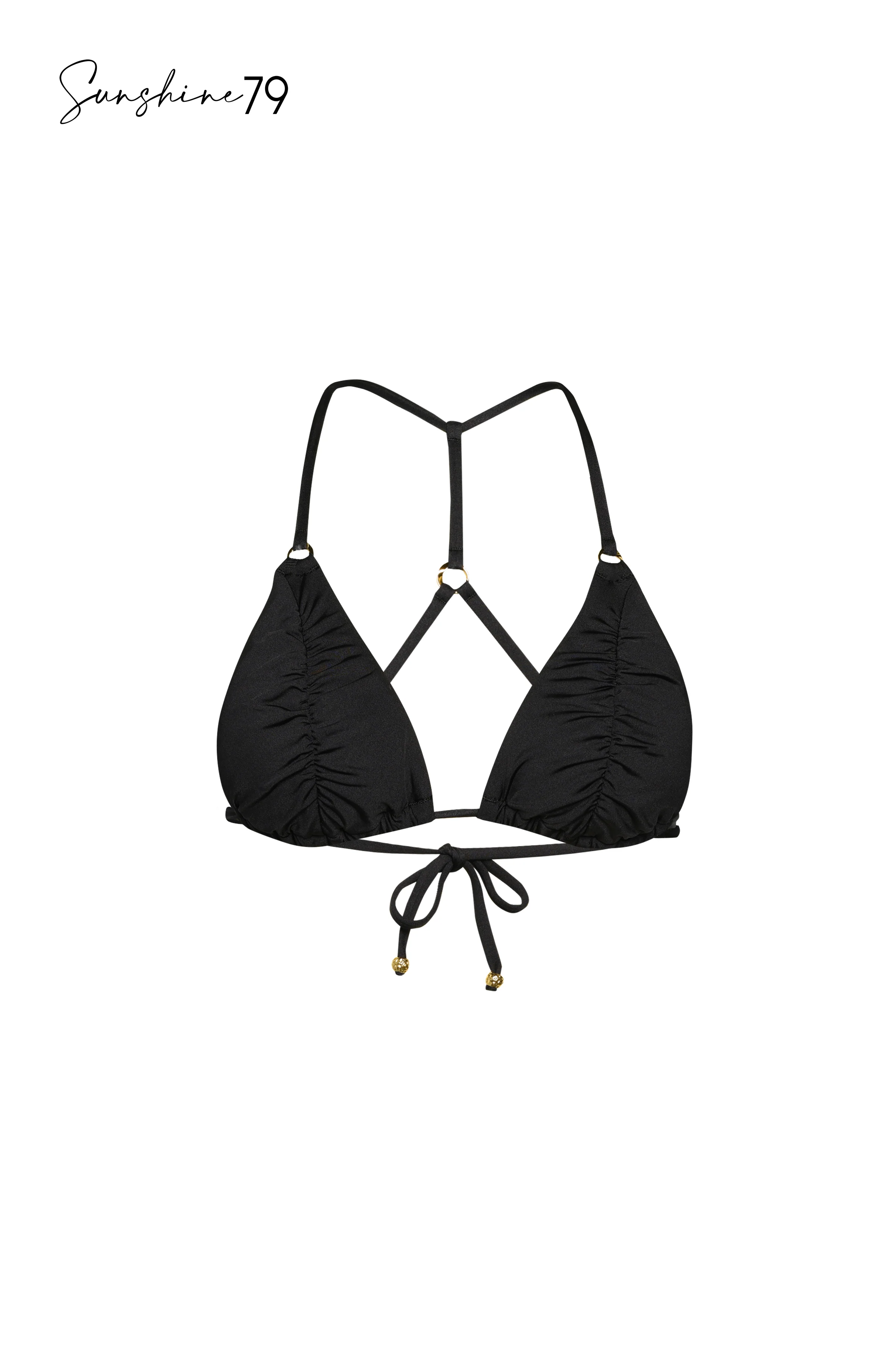 Sunshine 79 Sunshine Solids Triangle Top - Black - FINAL SALE - Image 3