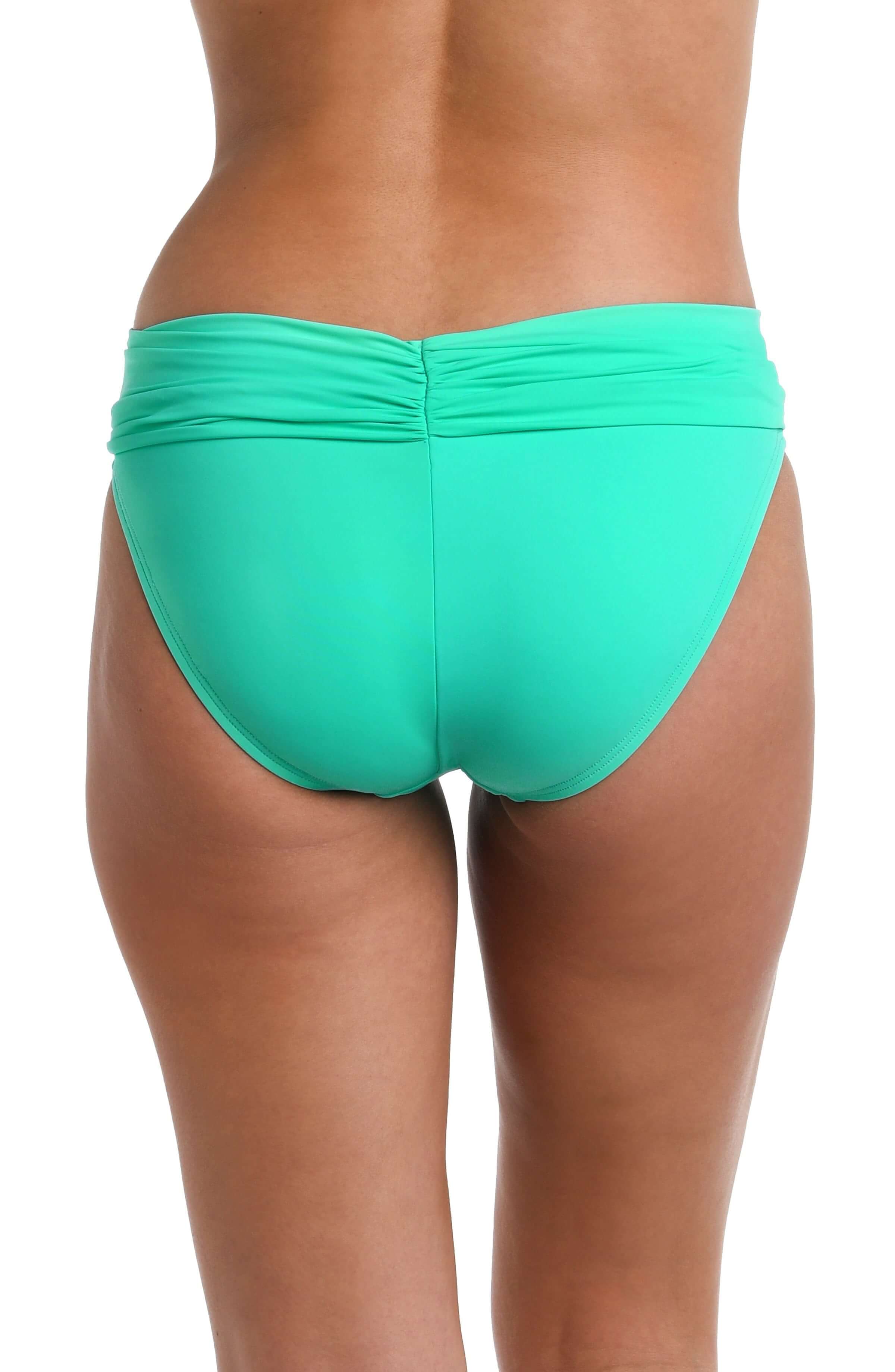 Island Goddess Shirred Band Hipster Bottom - Seafoam - FINAL SALE - Image 2