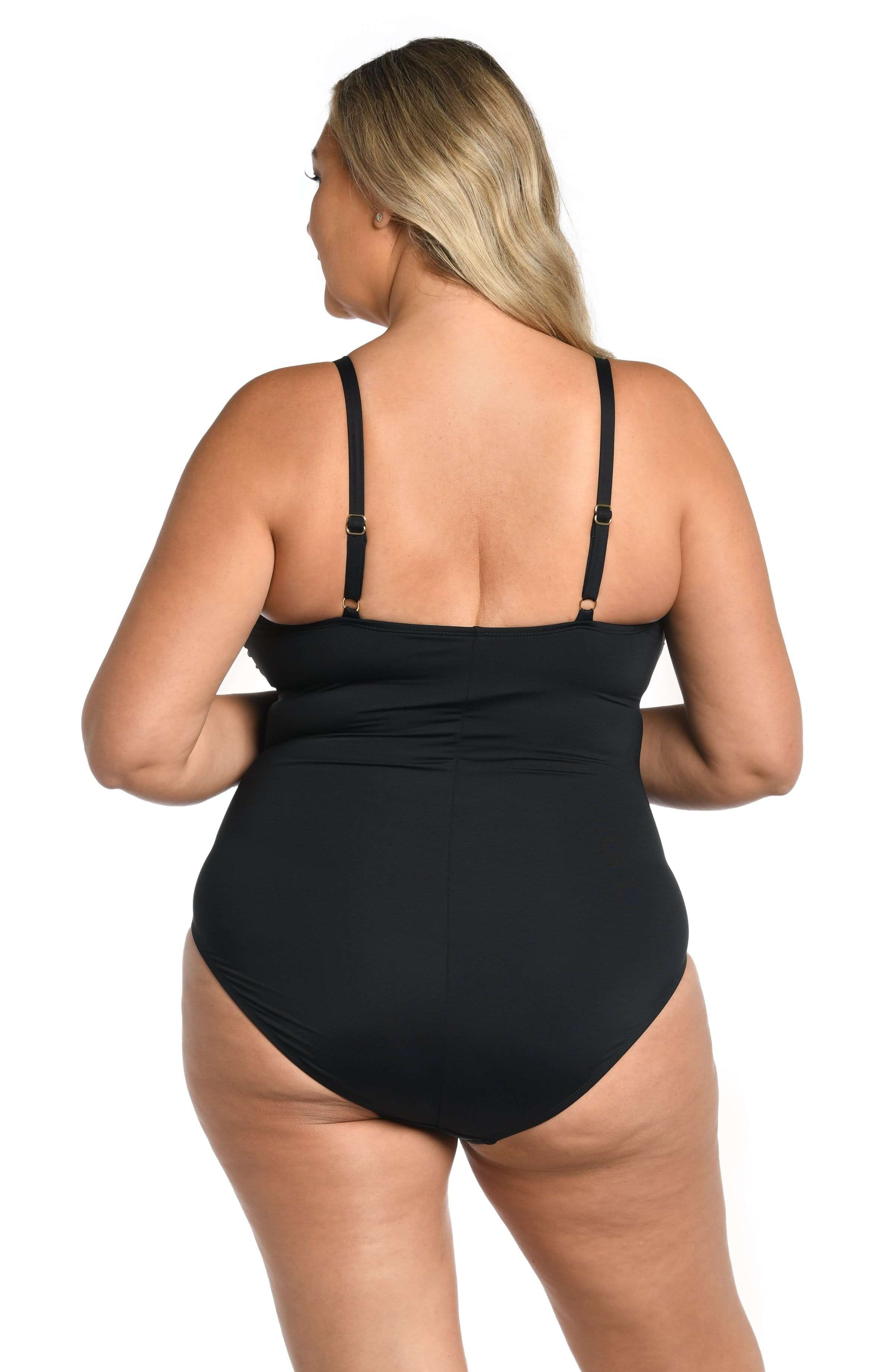 Island Goddess Lingerie One Piece - Black - Image 7