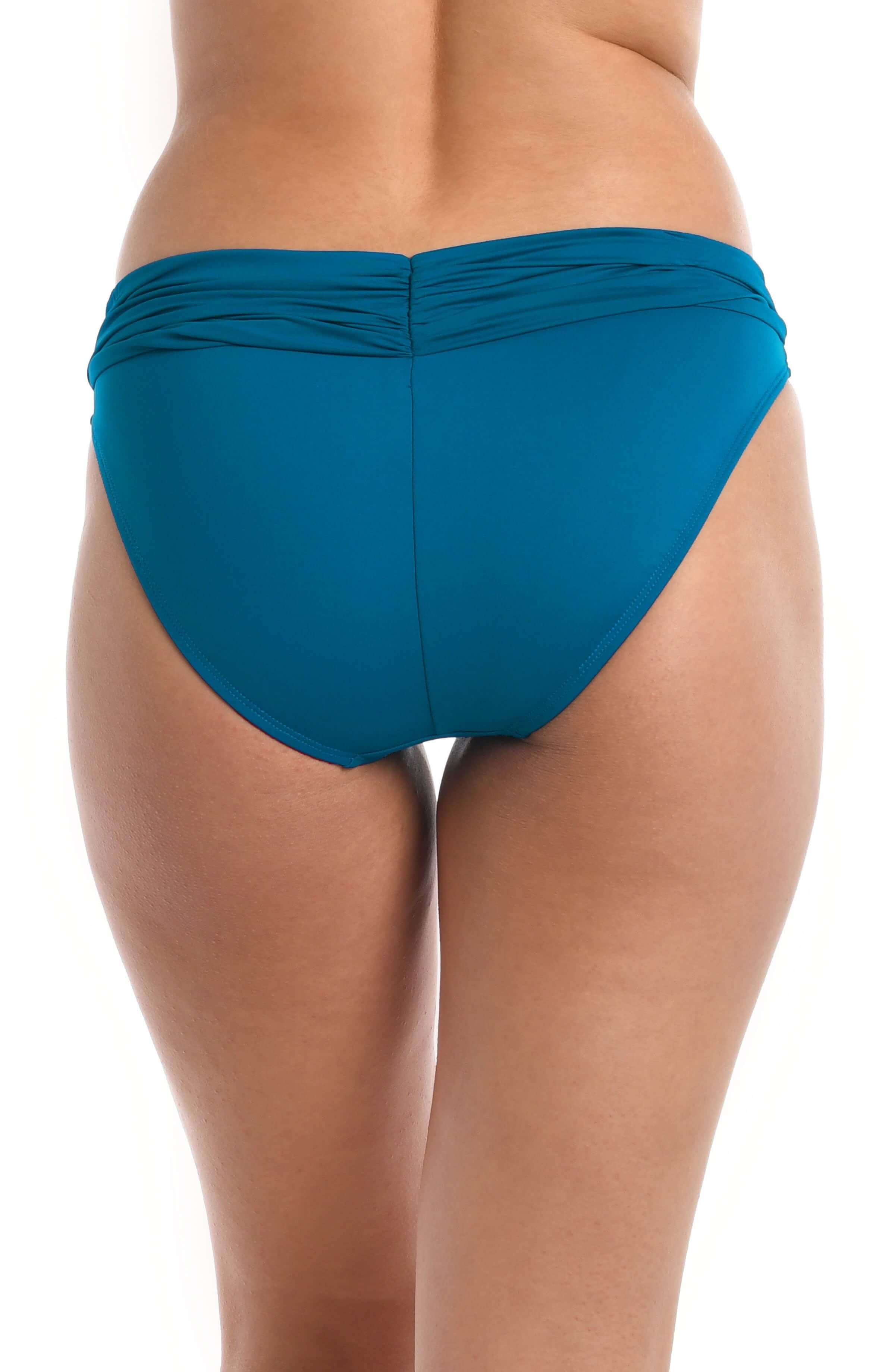 Island Goddess Shirred Band Hipster Bottom - Ocean - FINAL SALE - Image 4