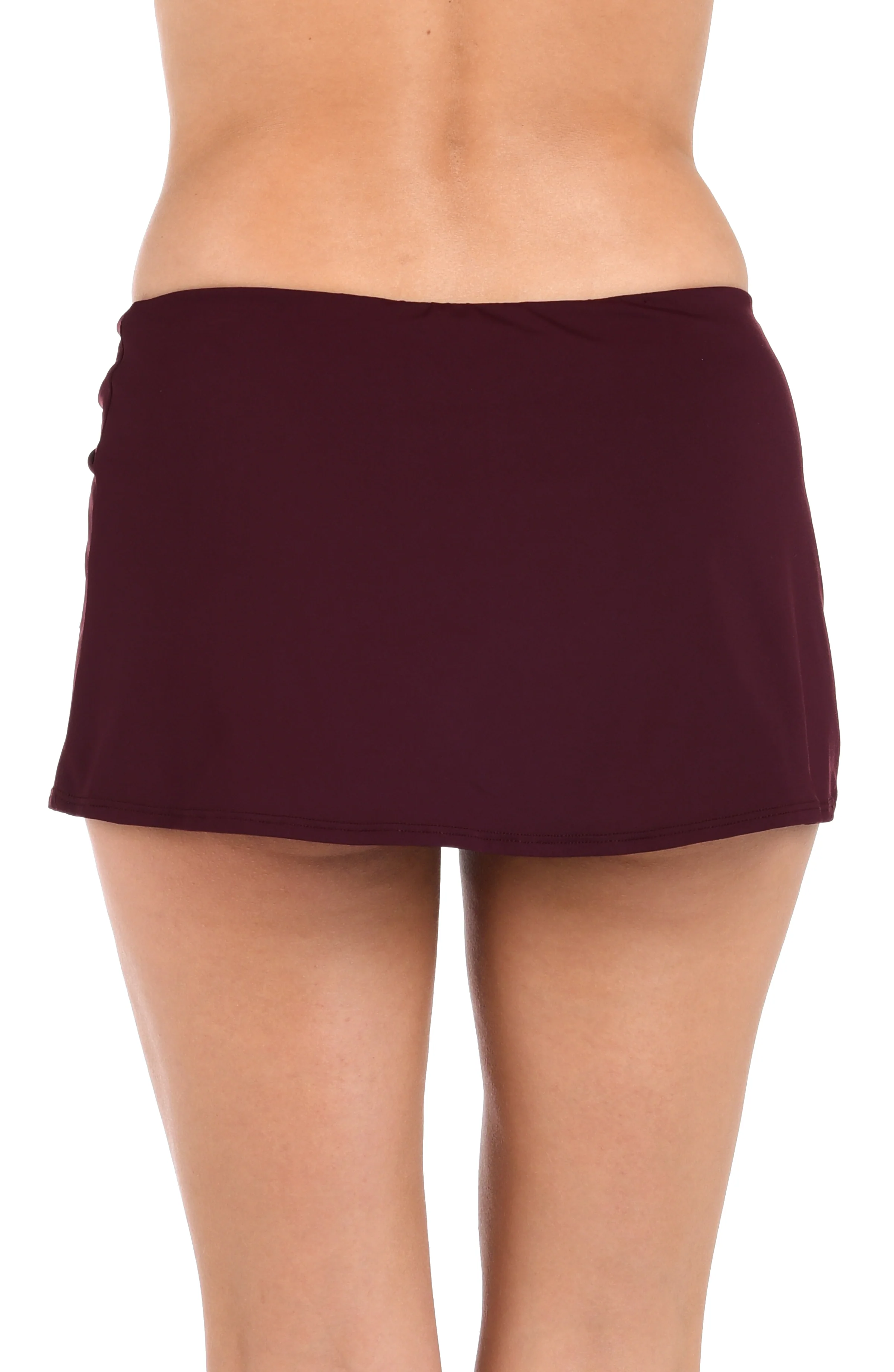 Island Goddess Adjustable Tunnel Skirted Bottom - Dark Cherry - Image 2