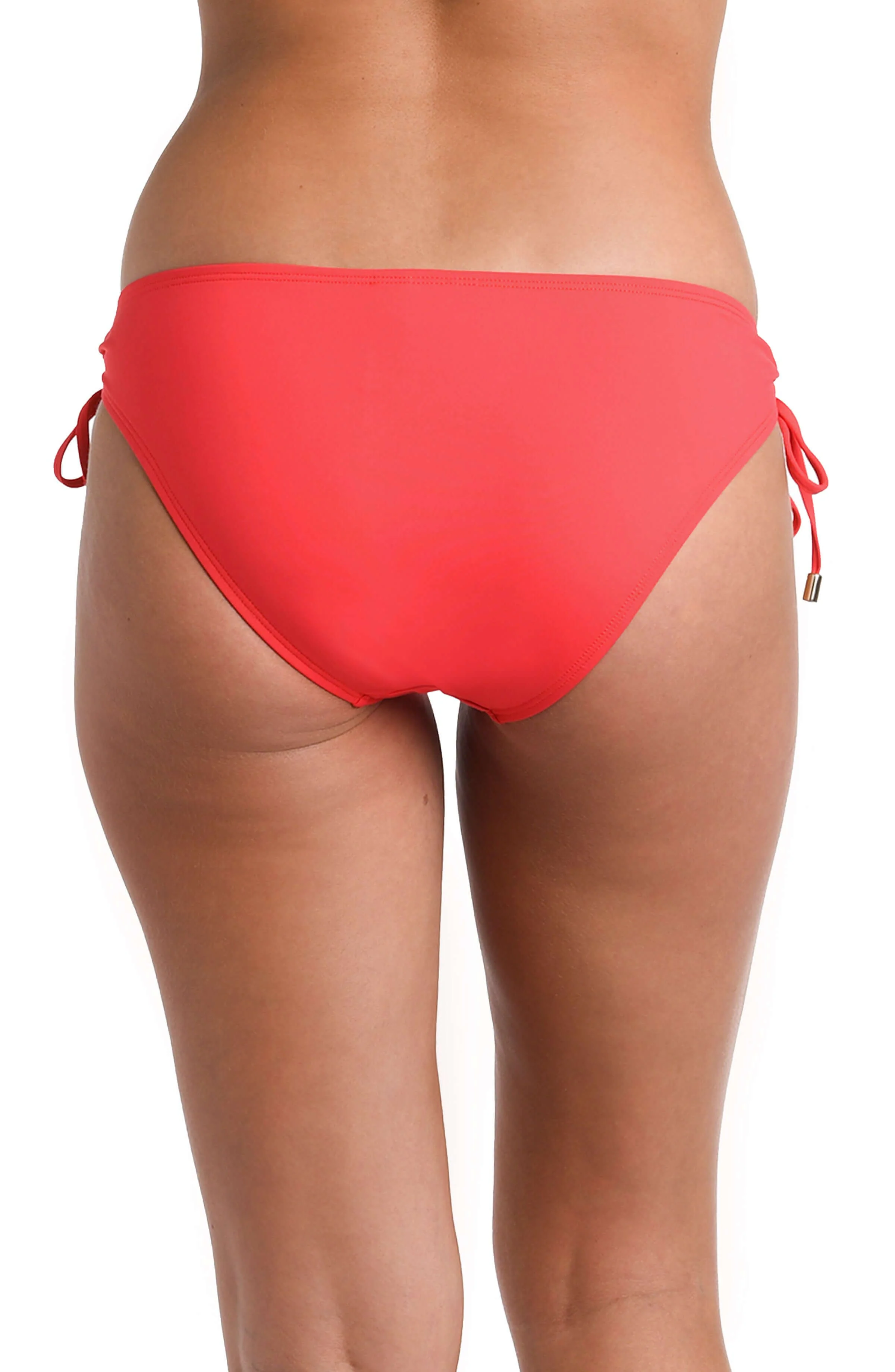 Island Goddess Side Tie Hipster Bottom - Guava - FINAL SALE - Image 2