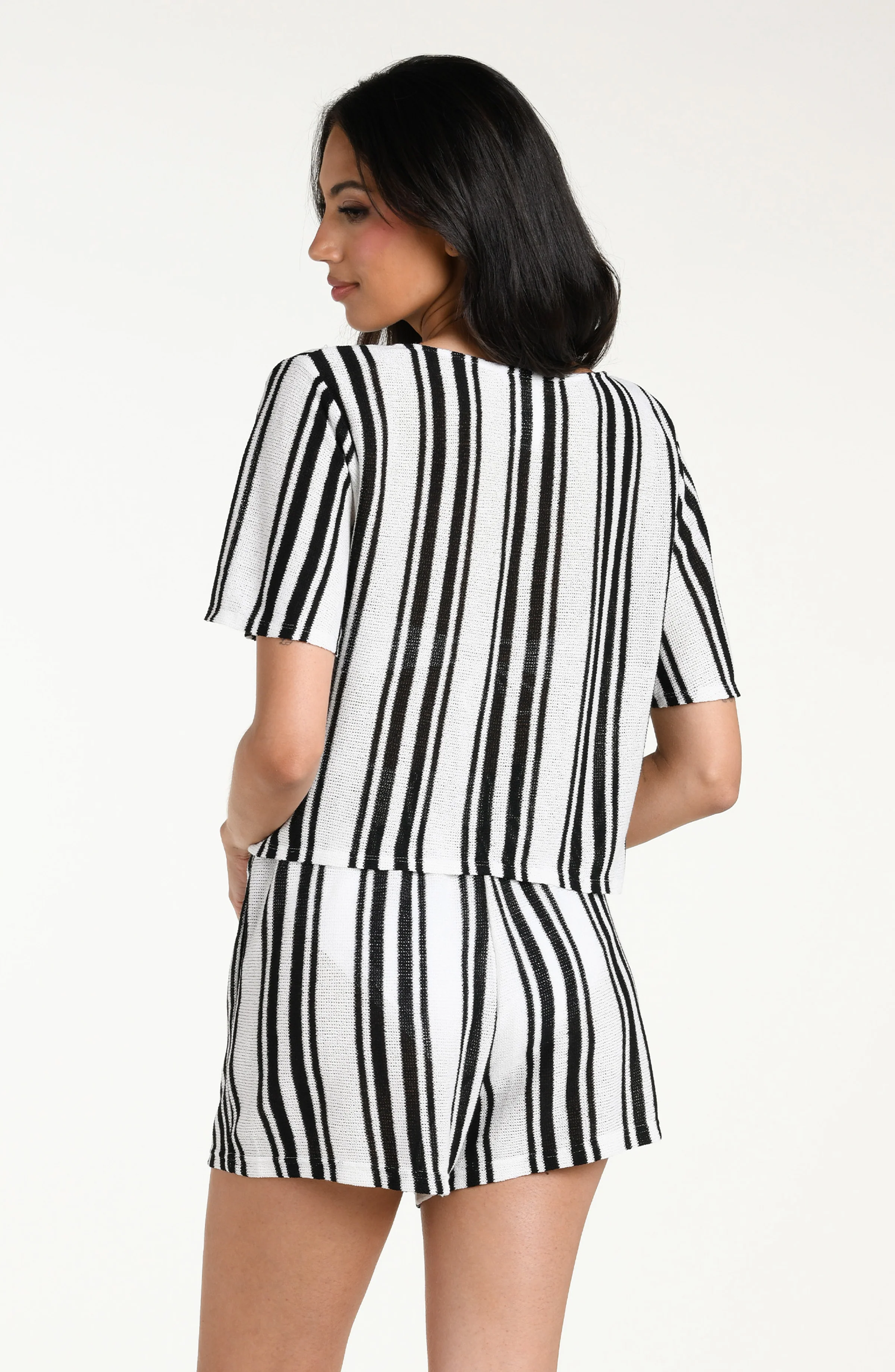 Boardwalk Stripe Short Sleeve Top - Image 3