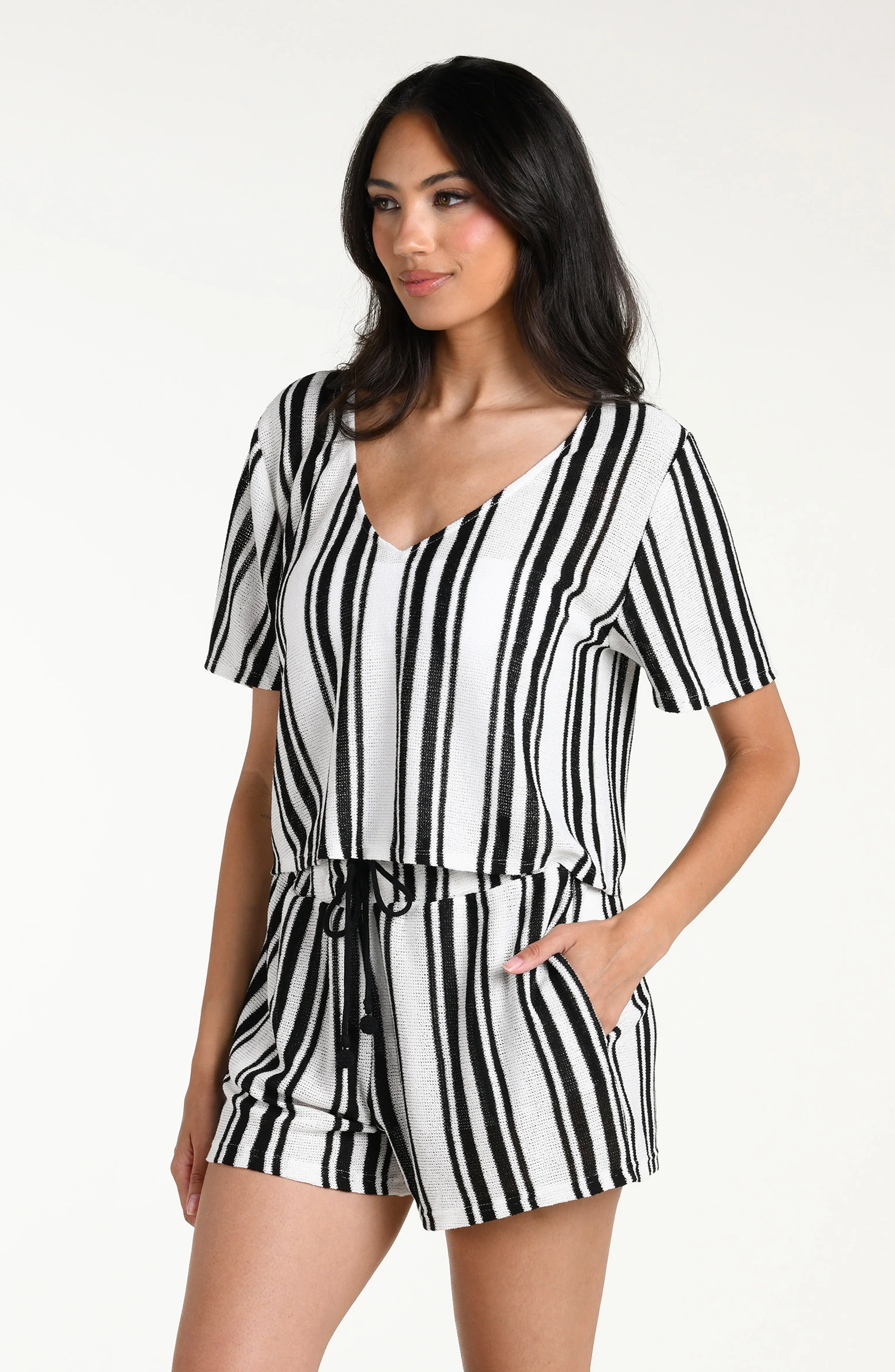 Boardwalk Stripe Short Sleeve Top - Image 4