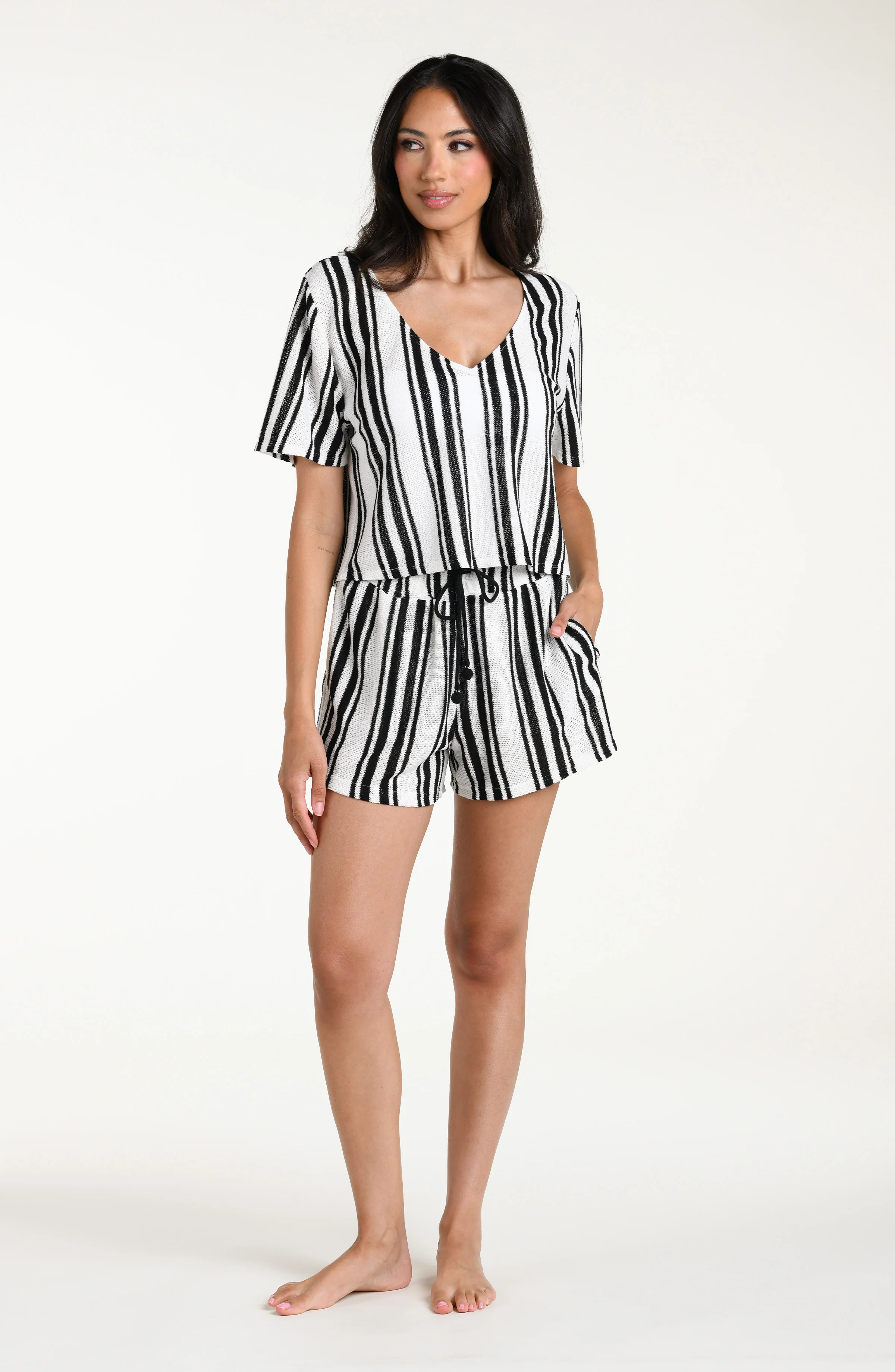 Boardwalk Stripe Short Sleeve Top - Image 5