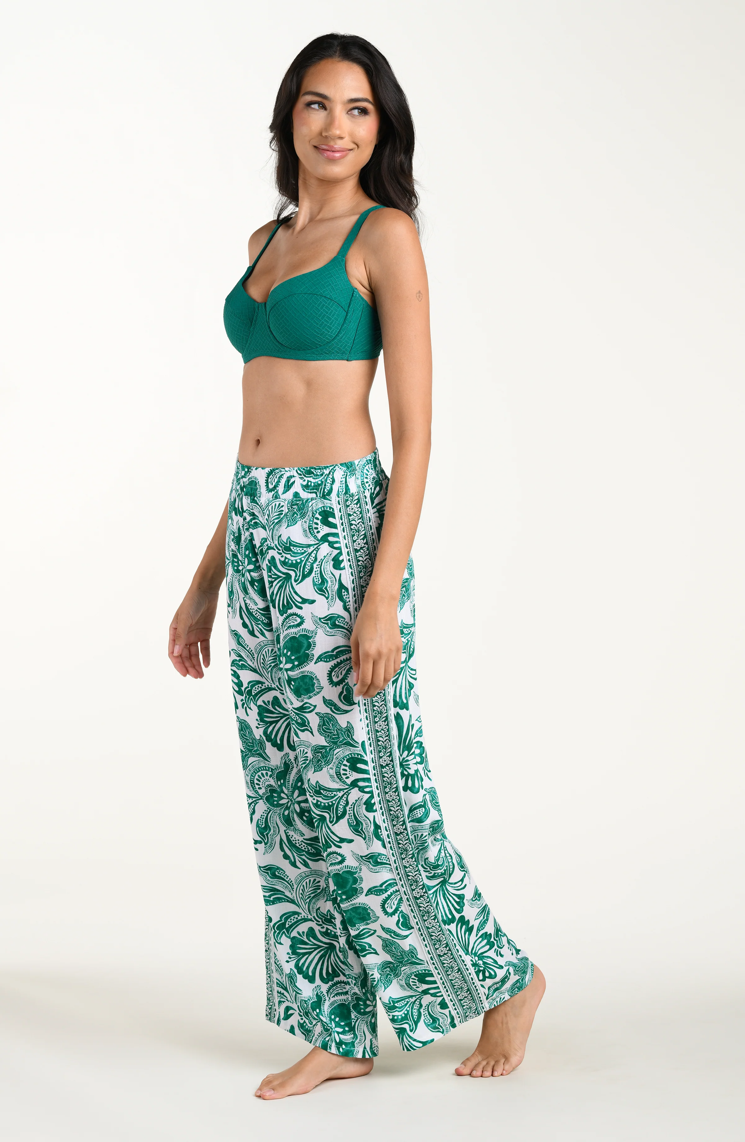 Botanical Brocade Beach Pants - Image 10