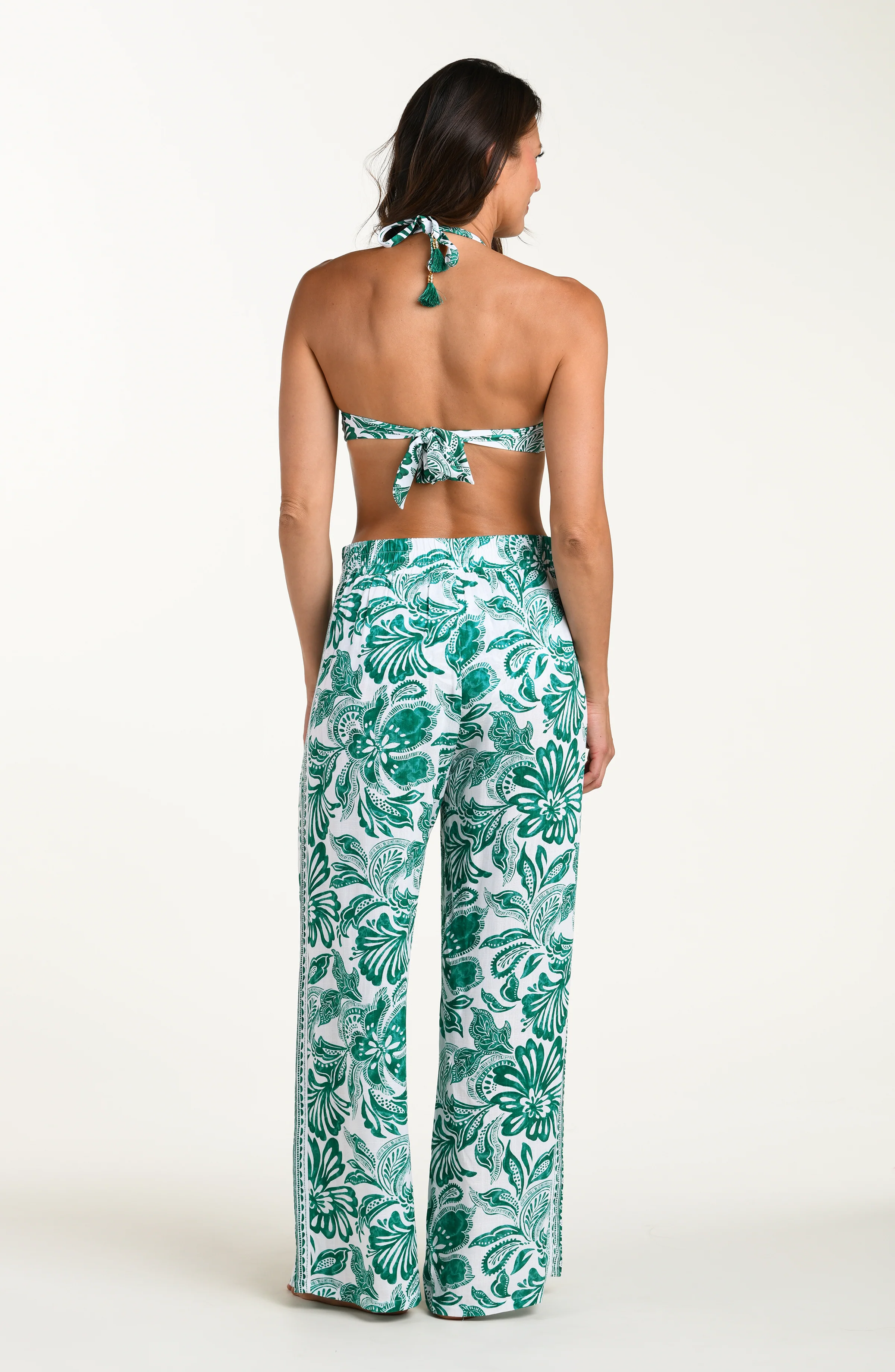 Botanical Brocade Beach Pants - Image 6