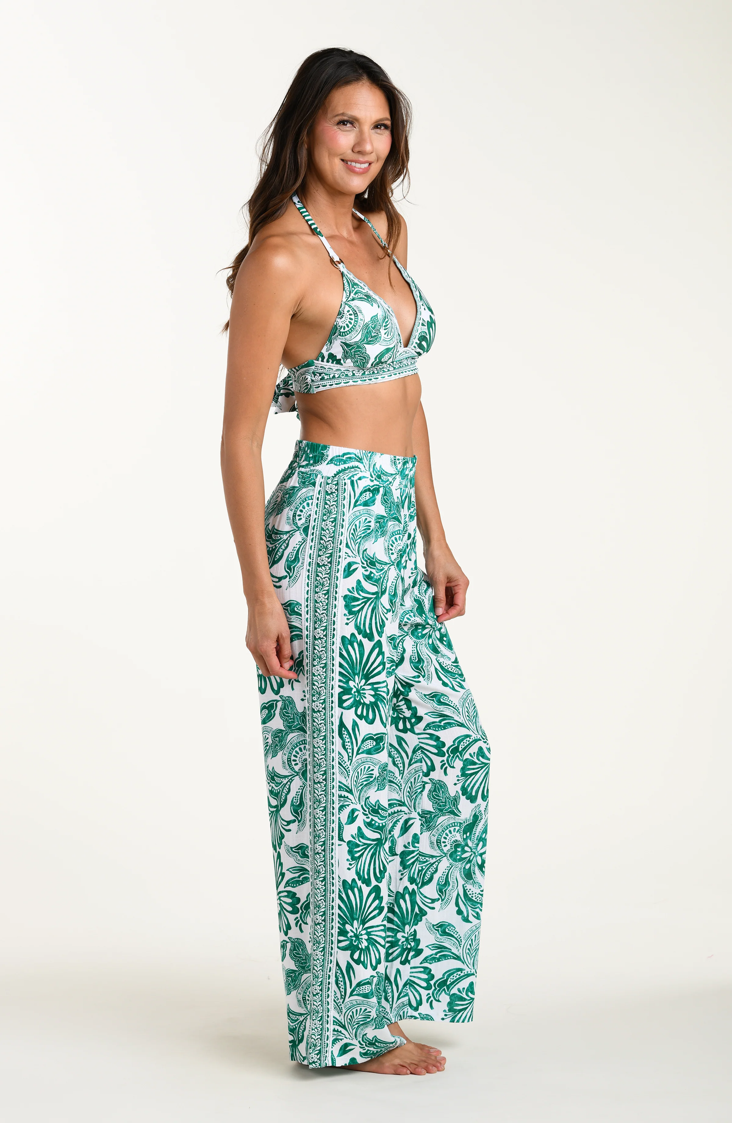 Botanical Brocade Beach Pants - Image 7