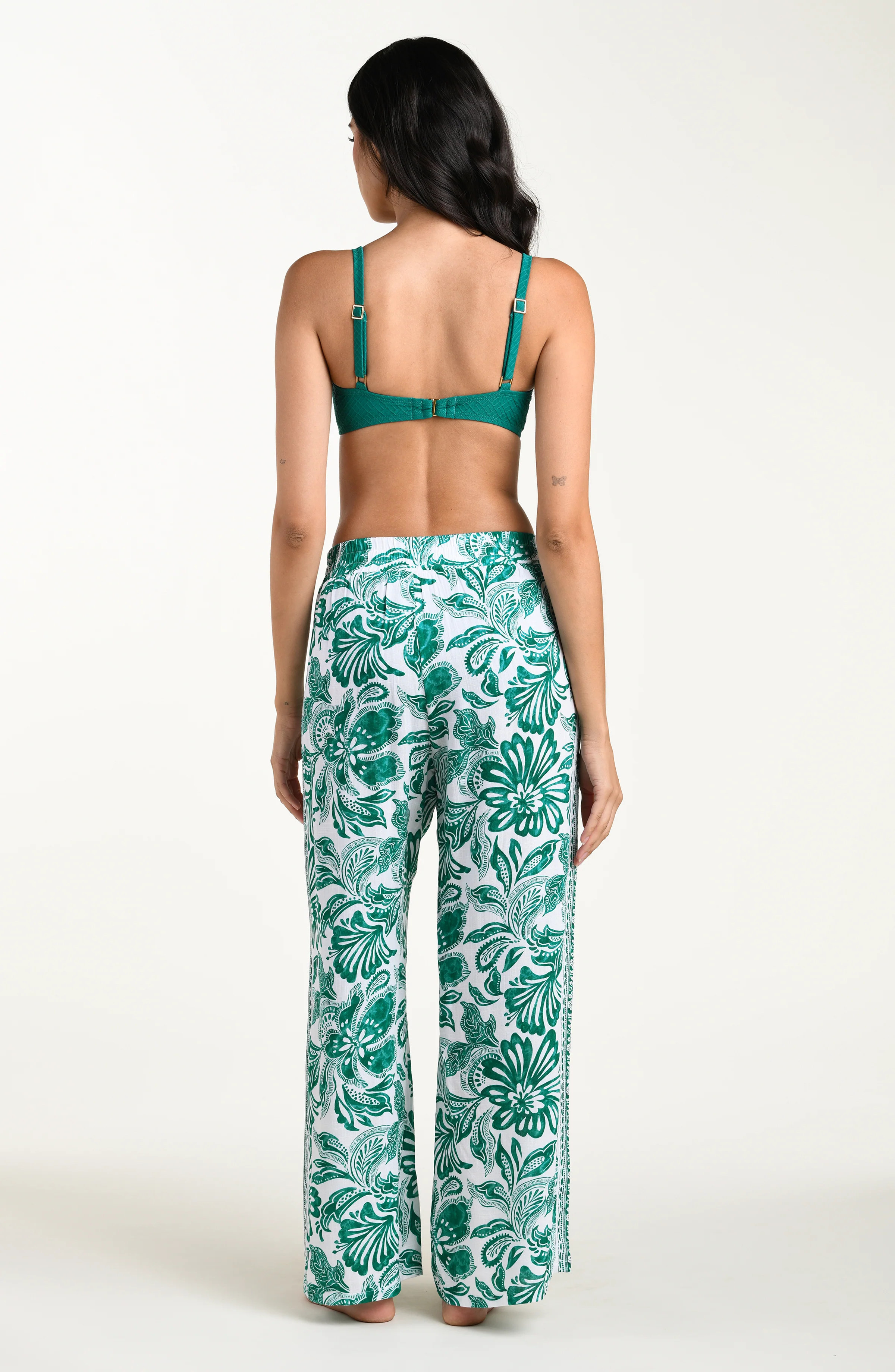 Botanical Brocade Beach Pants - Image 9