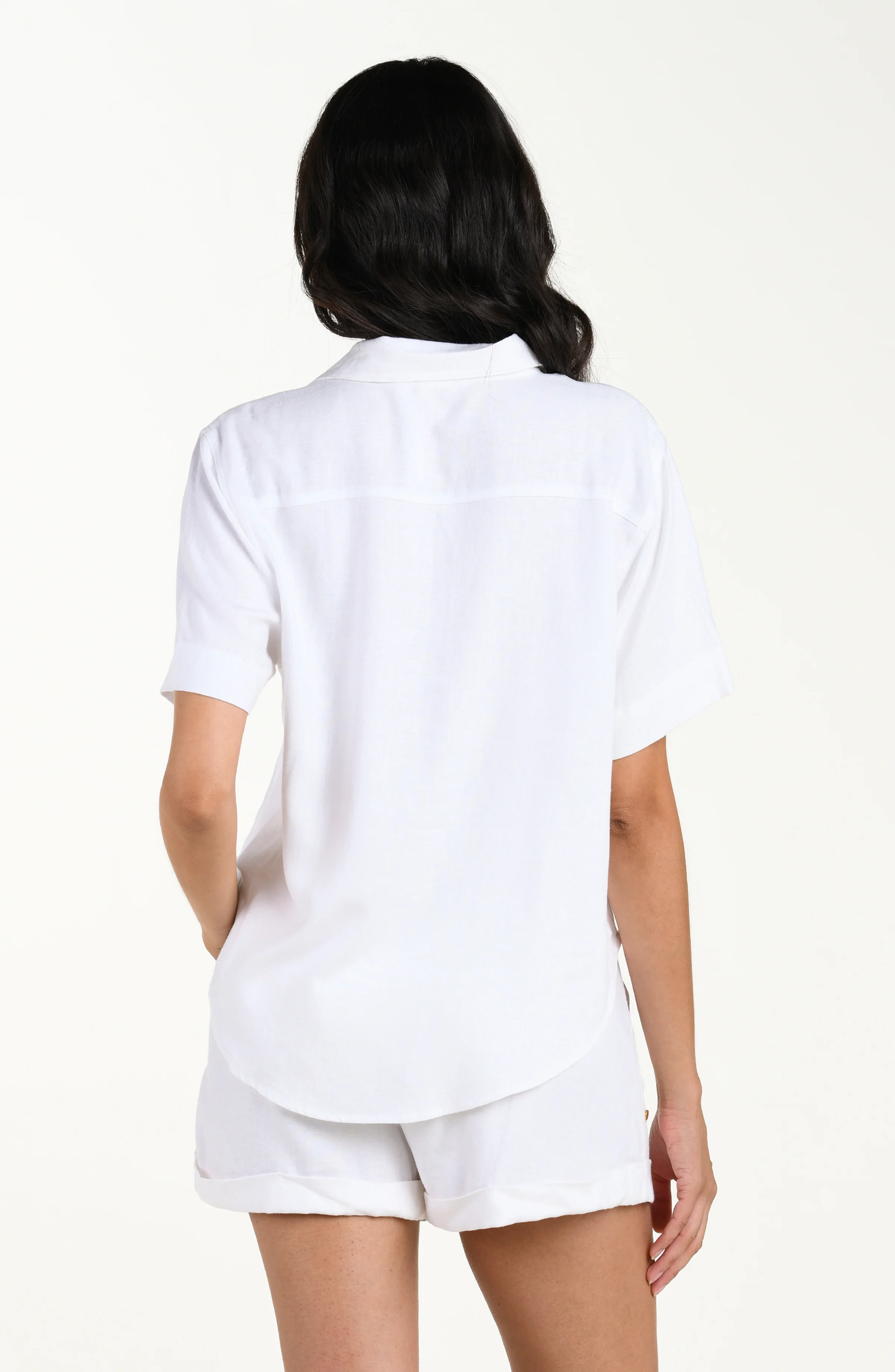 Delphine Coast Button Up Shirt - White - Image 3