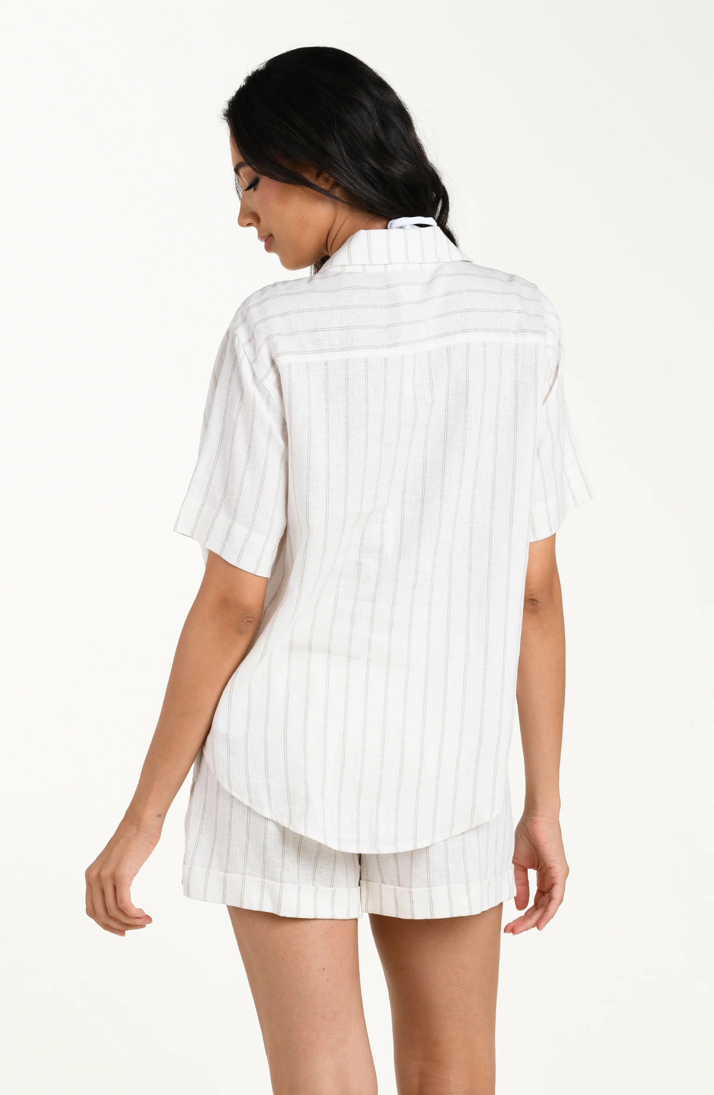 Delphine Coast Linen Button Up Shirt - Image 3