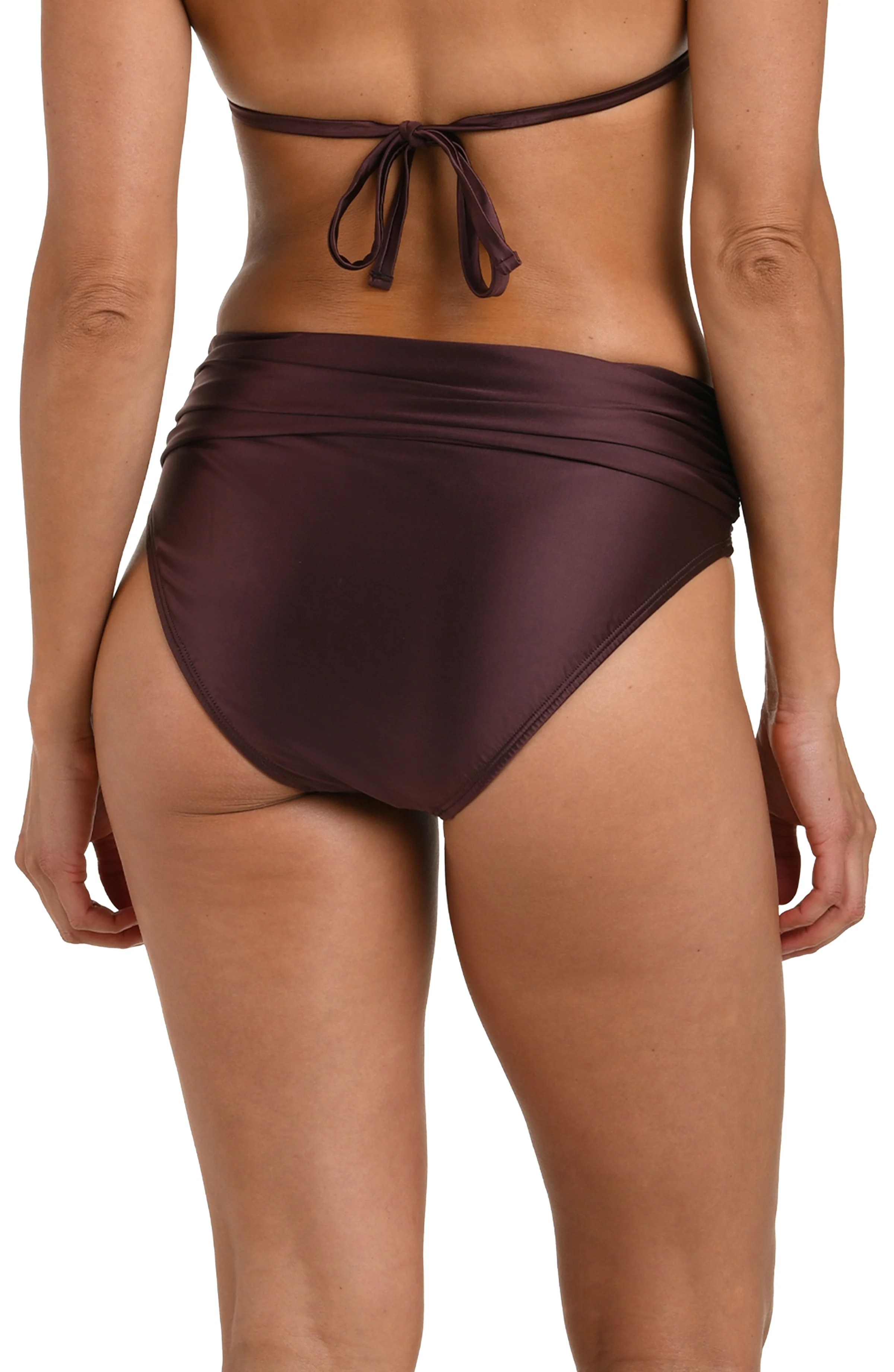 Earth Goddess Mid-Waist Twist Front Bottom - Truffle - Image 2