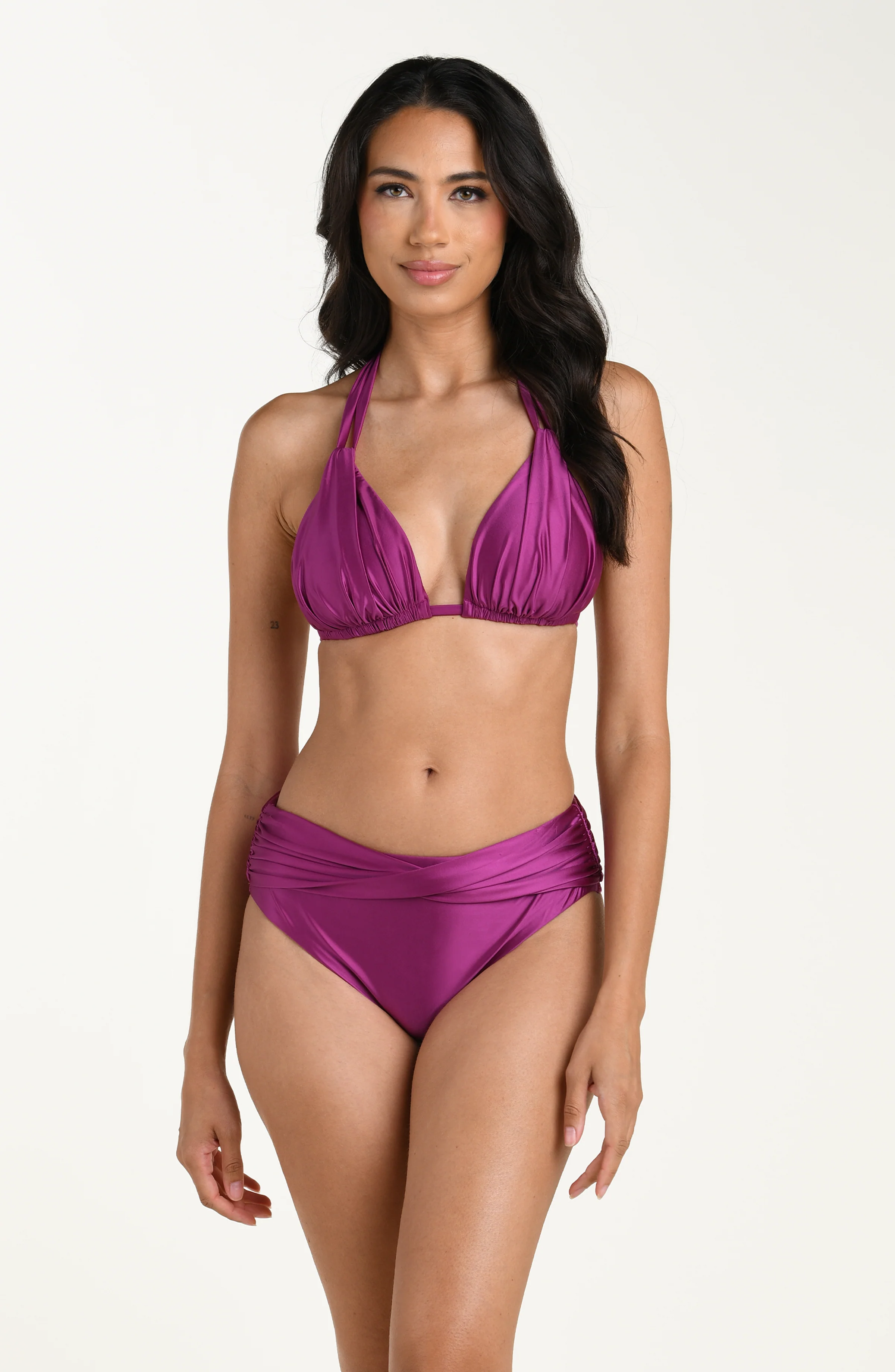 Earth Goddess Halter Triangle Top - Berry