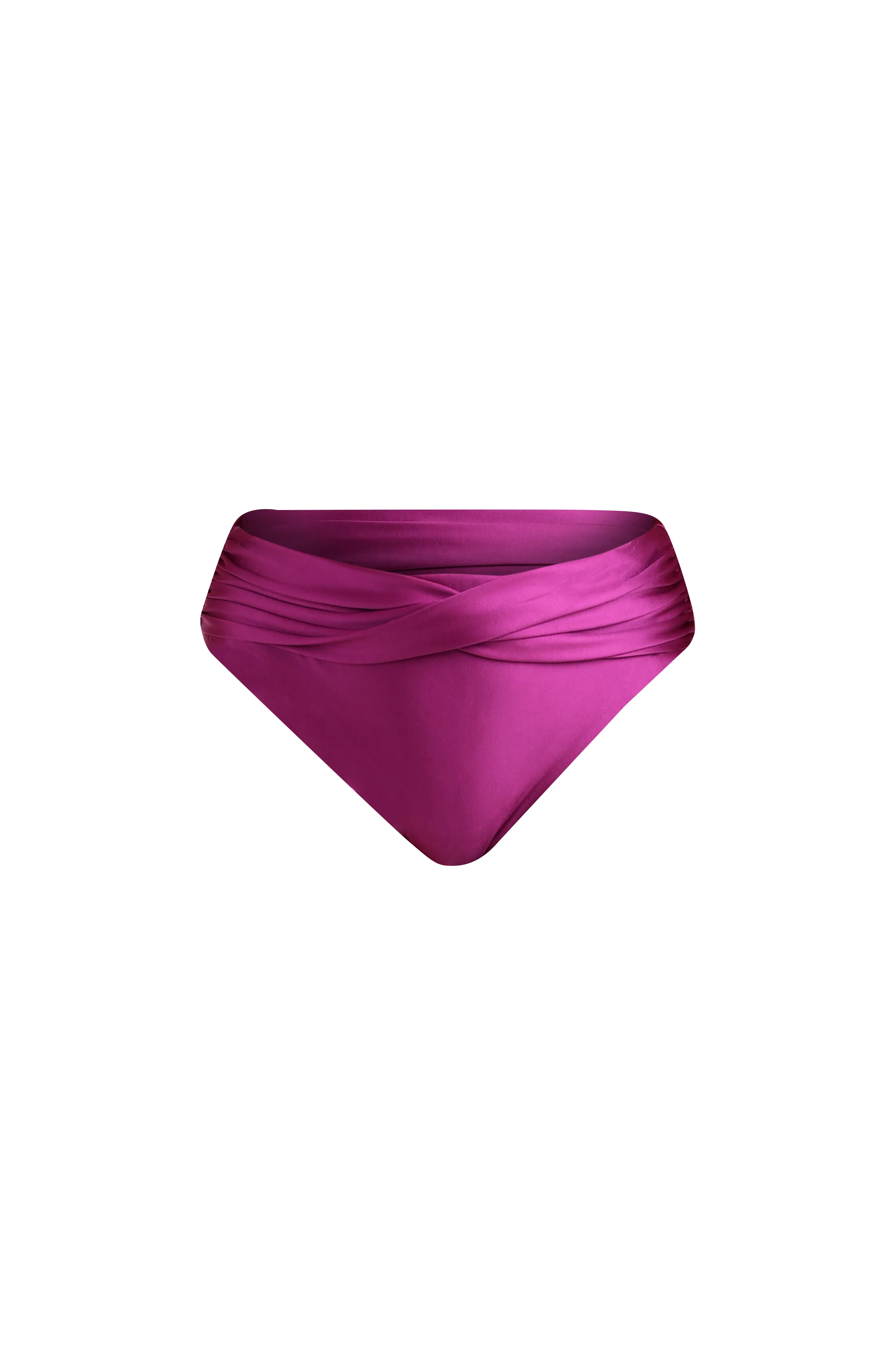 Earth Goddess Mid-Waist Twist Front Bottom - Berry - Image 5