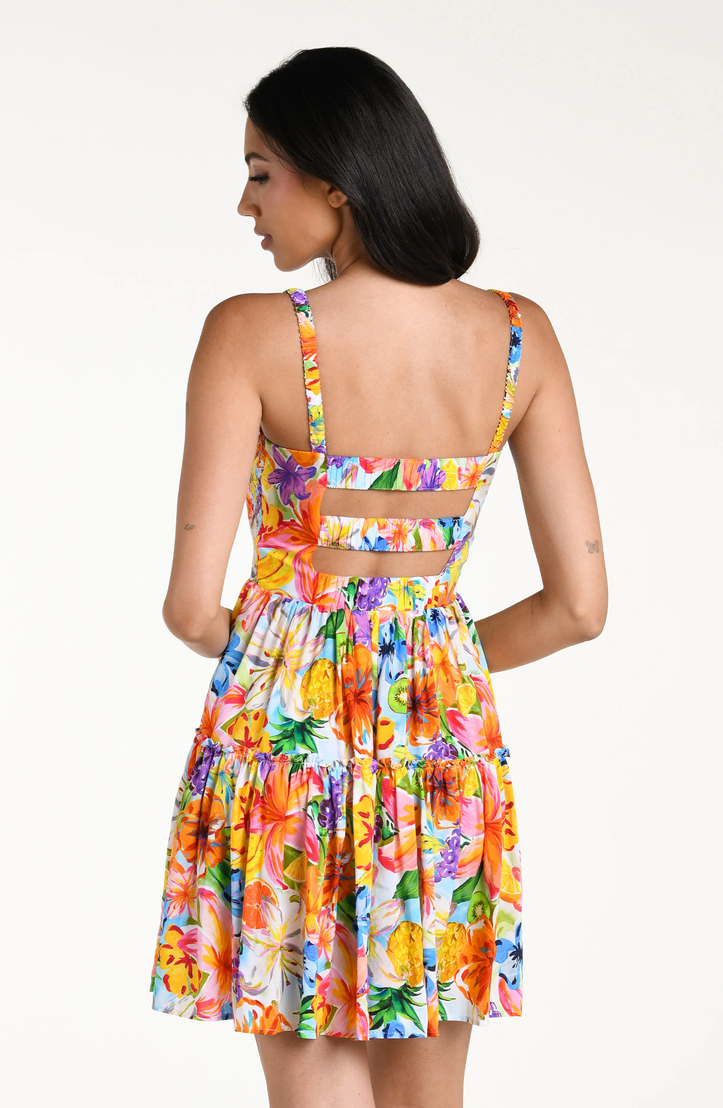 Flora De Fruta Mini Dress - Image 3
