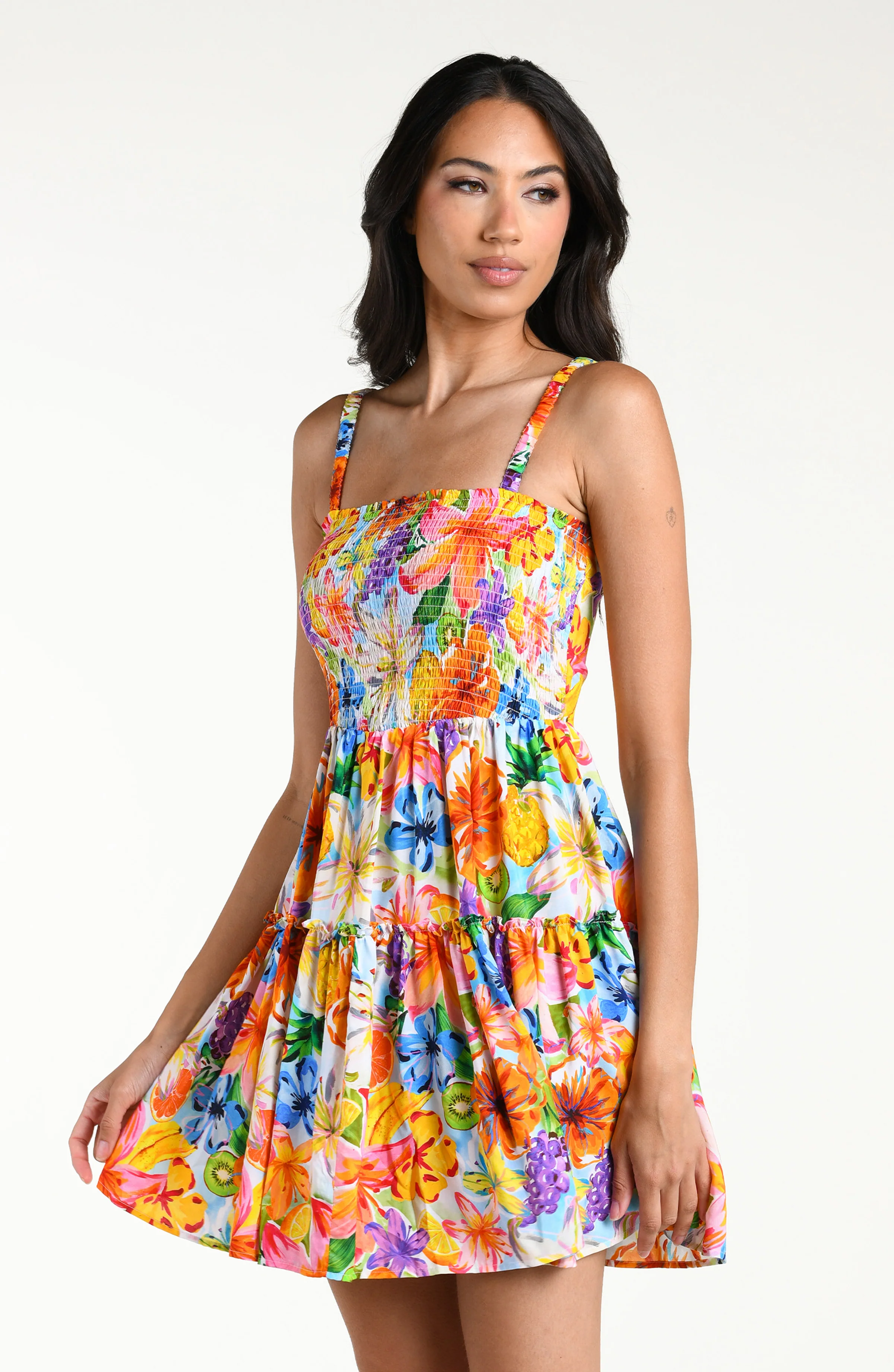 Flora De Fruta Mini Dress - Image 4