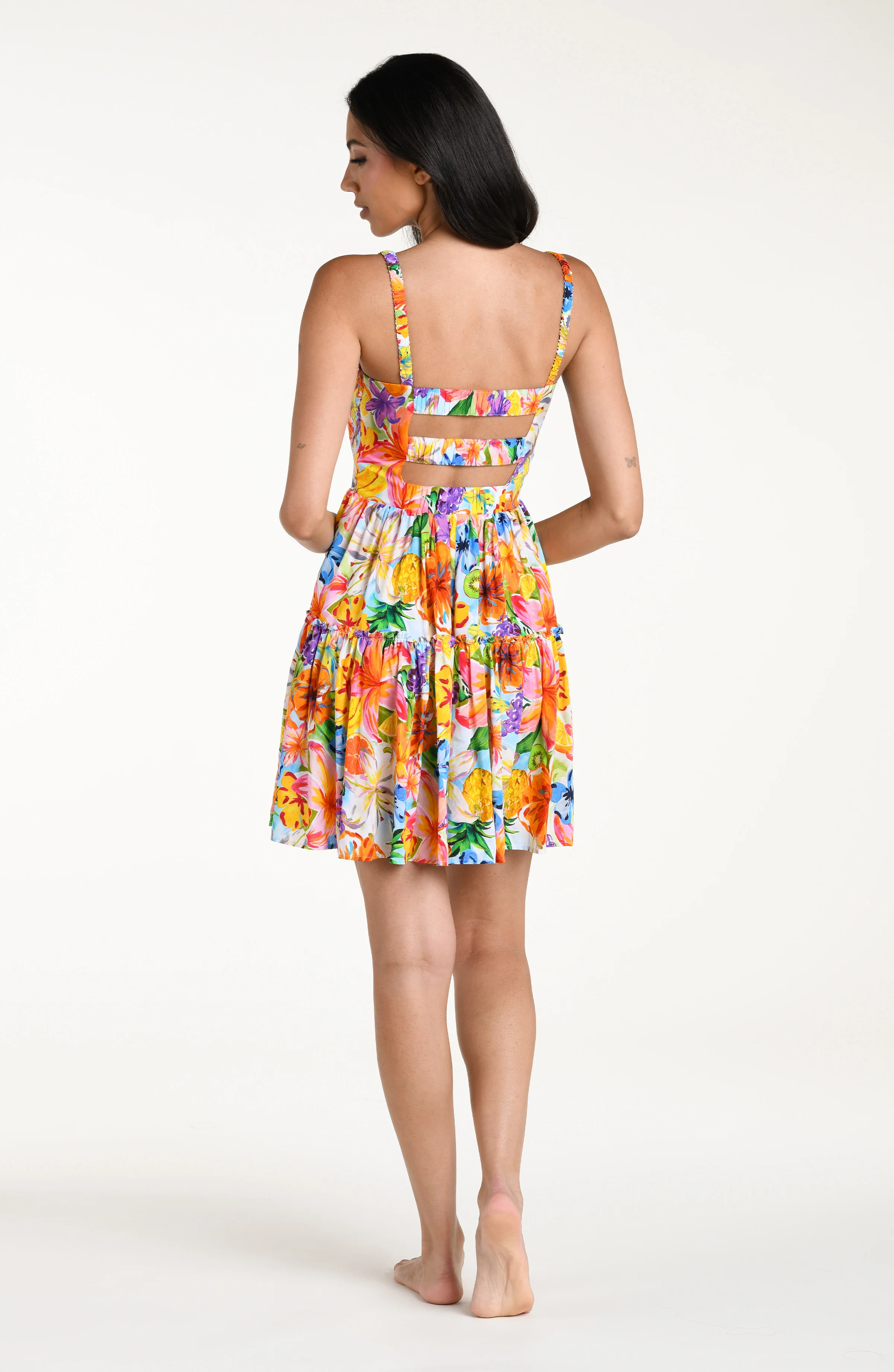 Flora De Fruta Mini Dress - Image 6