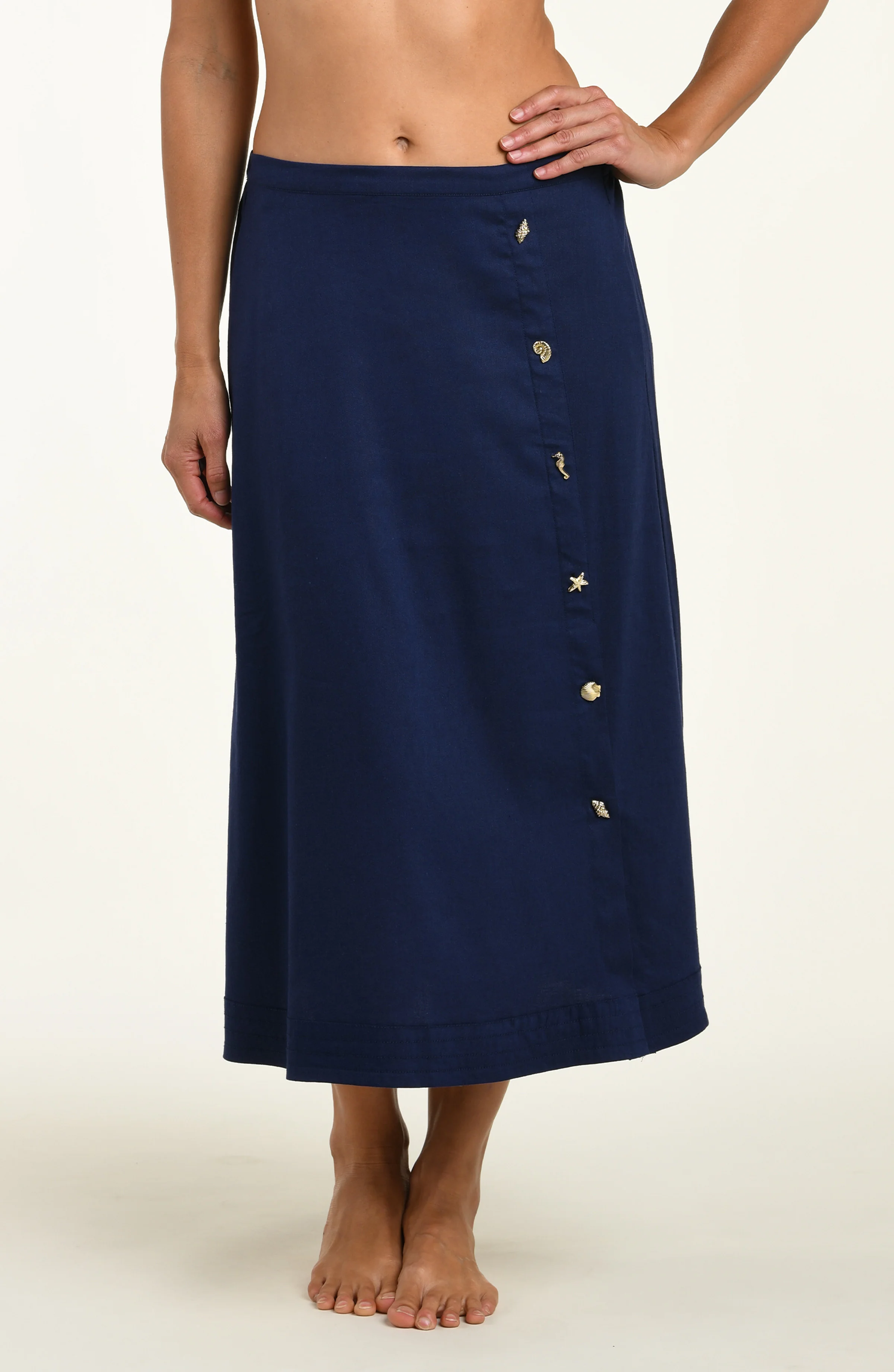 Harbor Breeze Wrap Skirt - Indigo