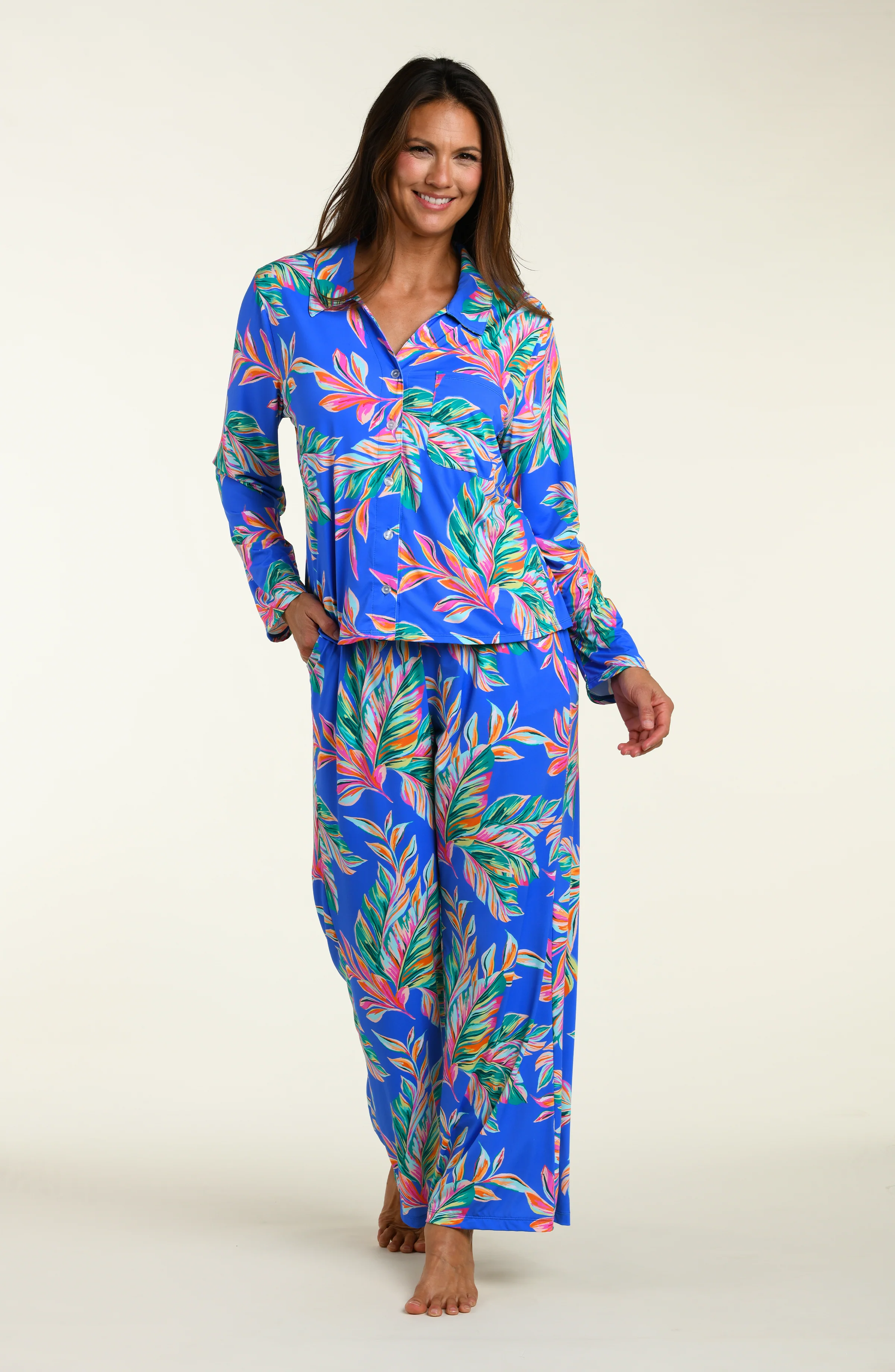 Ibiza Palms Pant Pajama Set - FINAL SALE - Image 4
