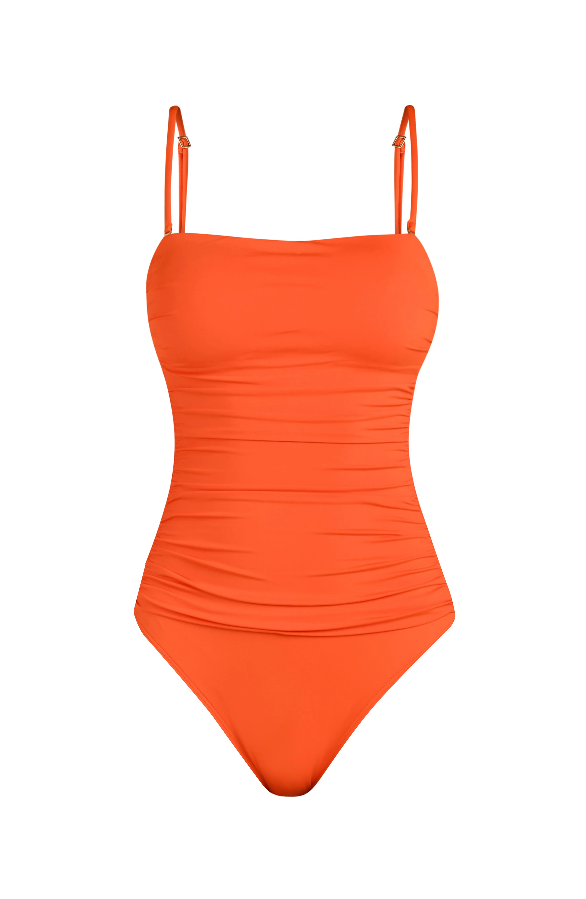 Island Goddess Bandeau One Piece - Tangelo - Image 6