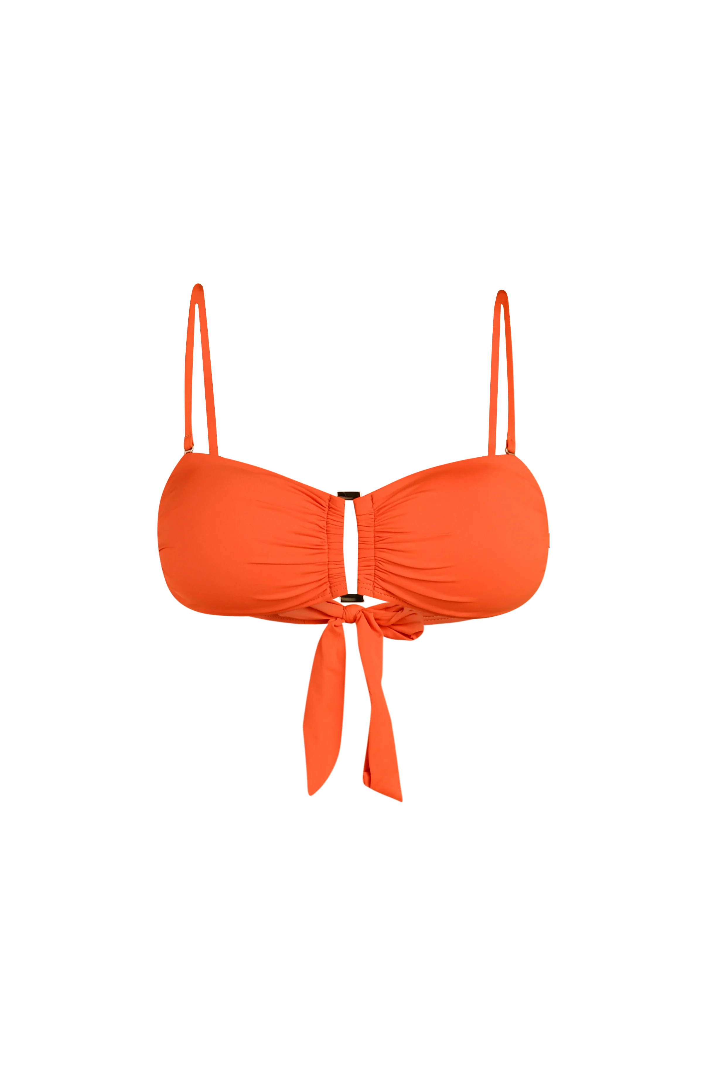 Island Goddess Bandeau Bikini Top - Tangelo - Image 6