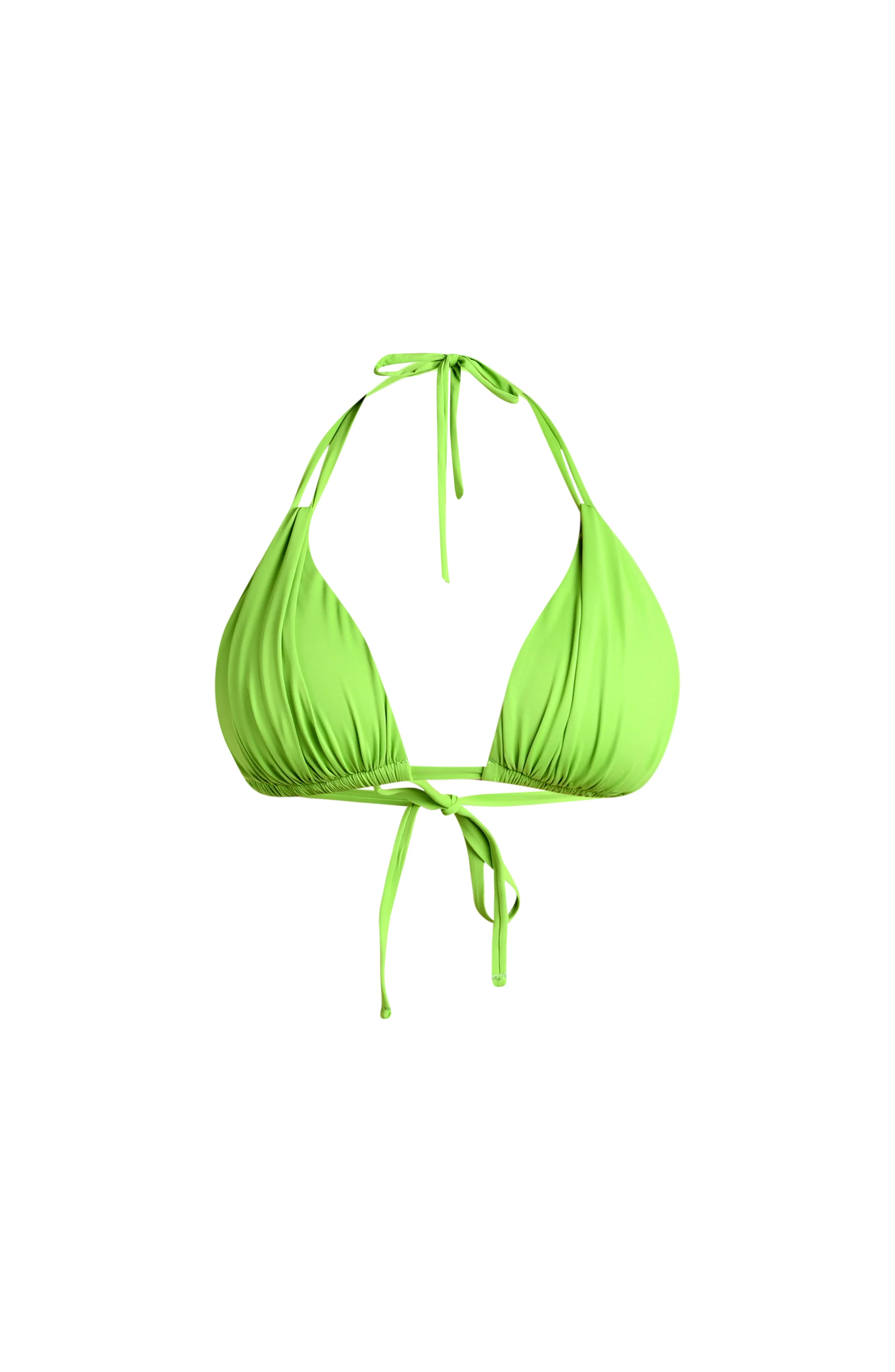 Island Goddess Halter Triangle Top - Apple - Image 4