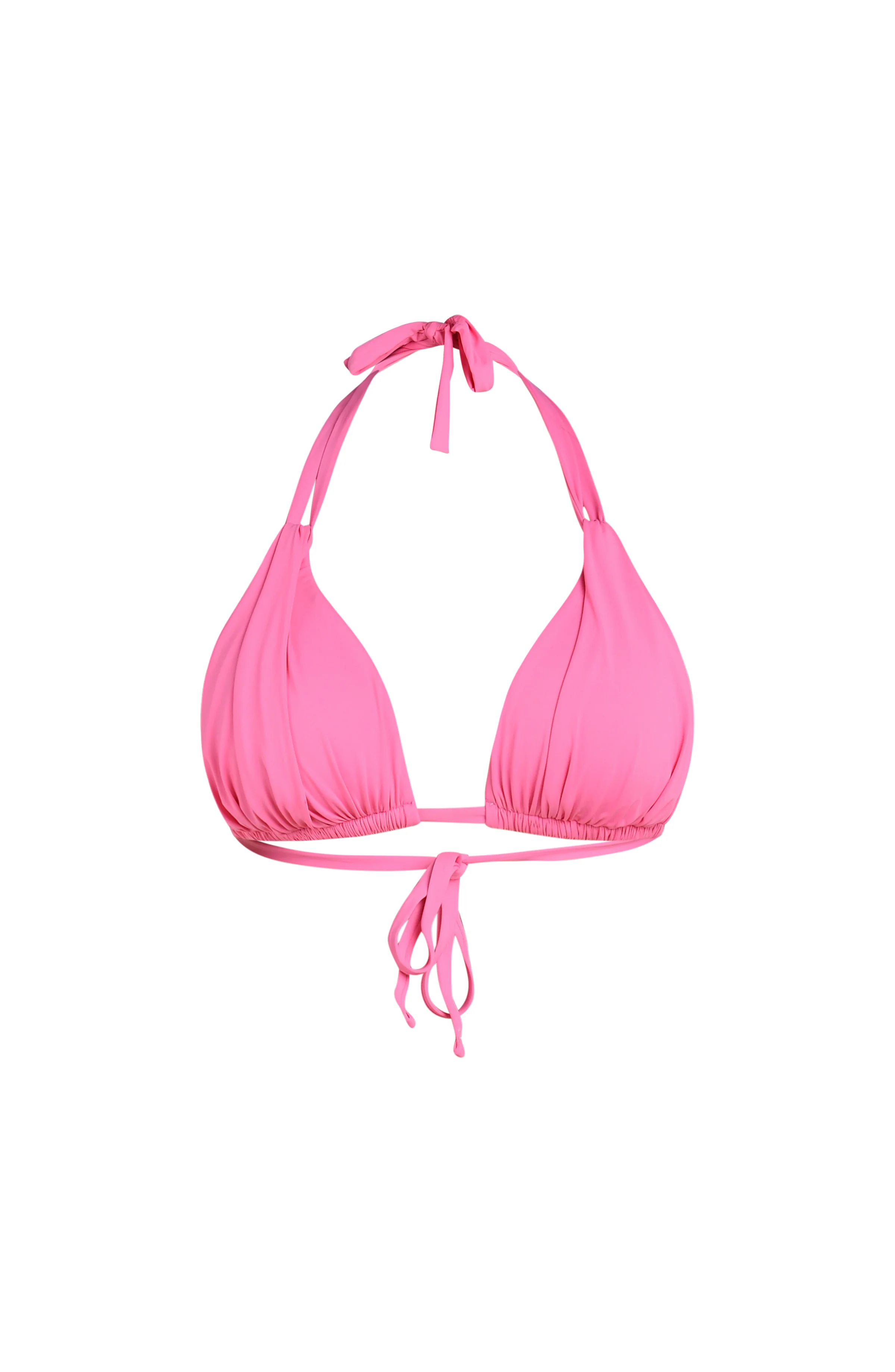 Island Goddess Halter Triangle Top - Rose Pink - Image 4