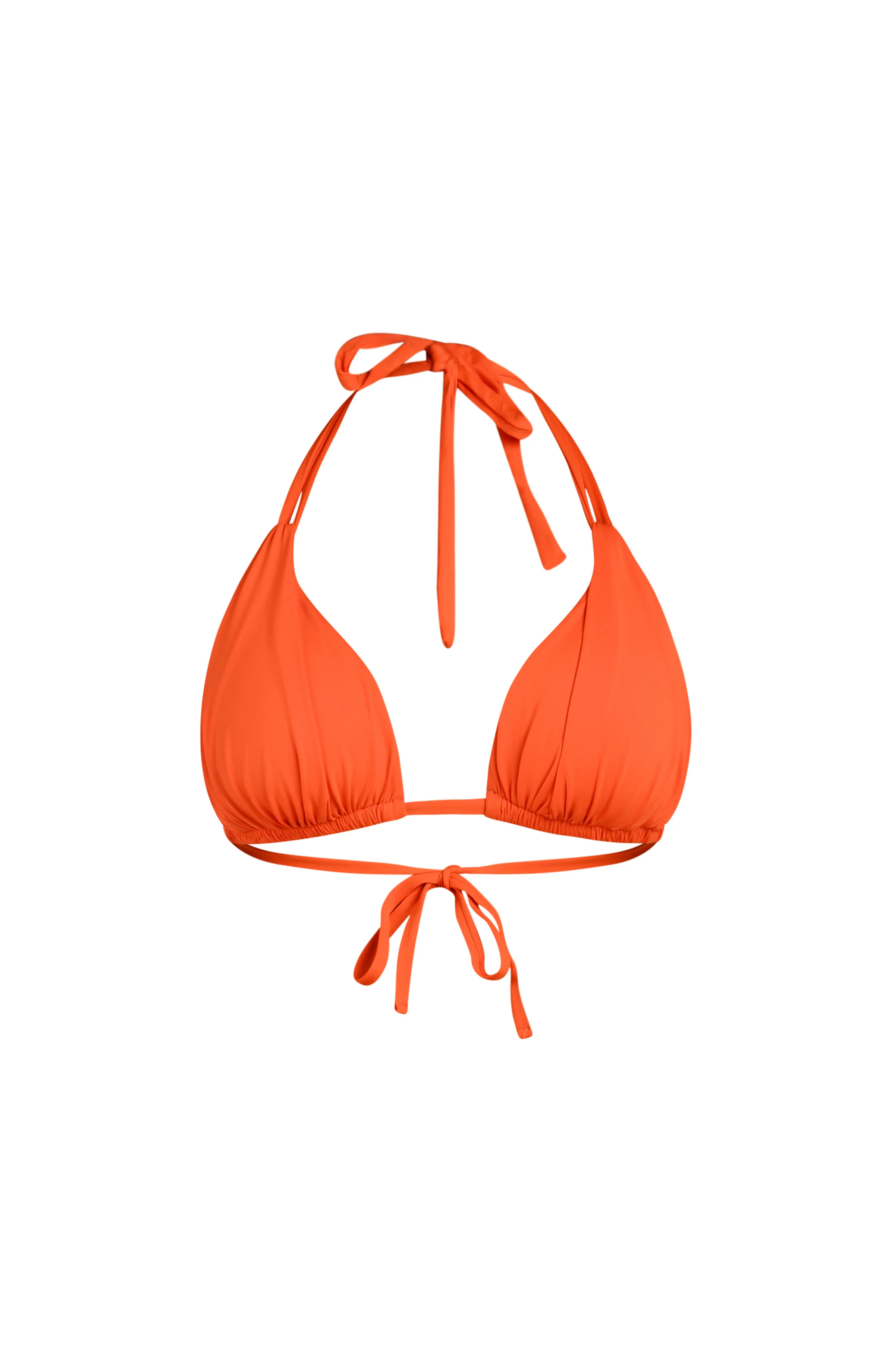 Island Goddess Halter Triangle Top - Tangelo - Image 4