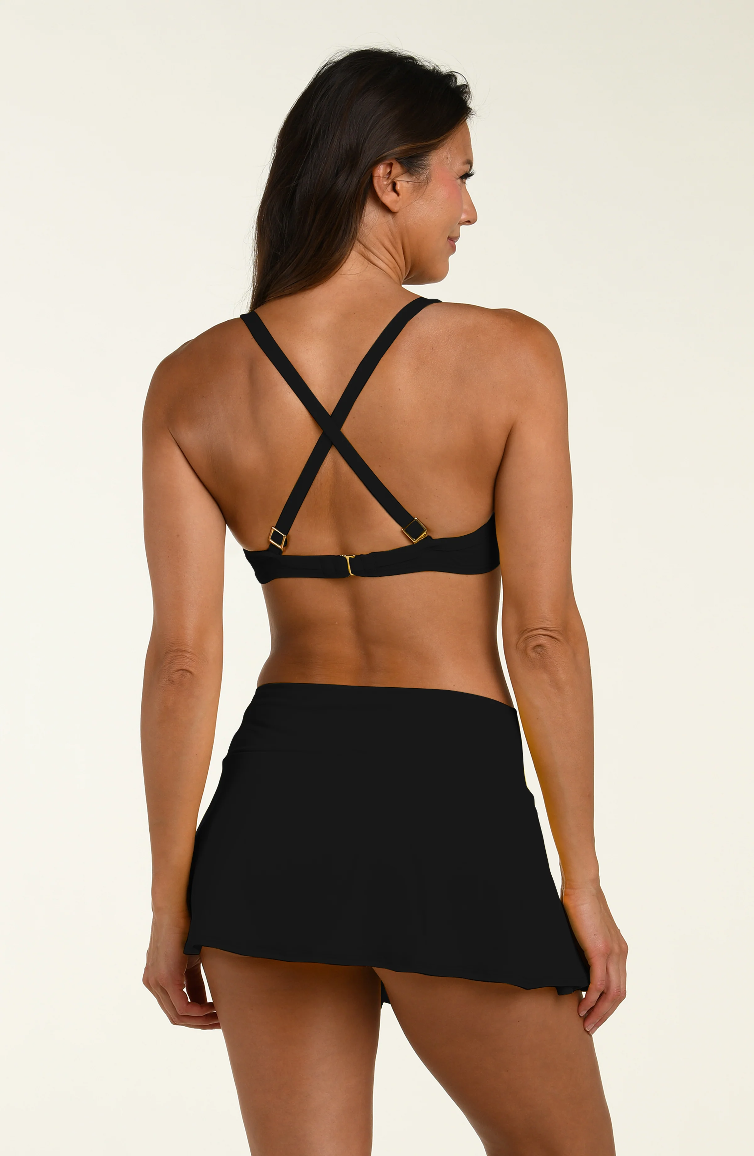 Island Goddess Twist Underwire Bikini Top - Black - Image 3