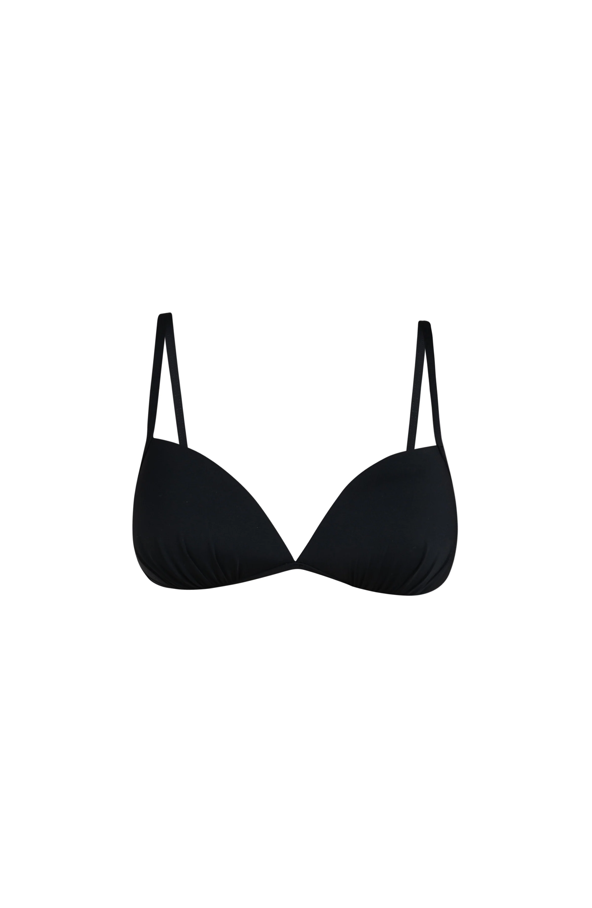 Island Goddess Over The Shoulder Plunge Bikini Top - Black - Image 6