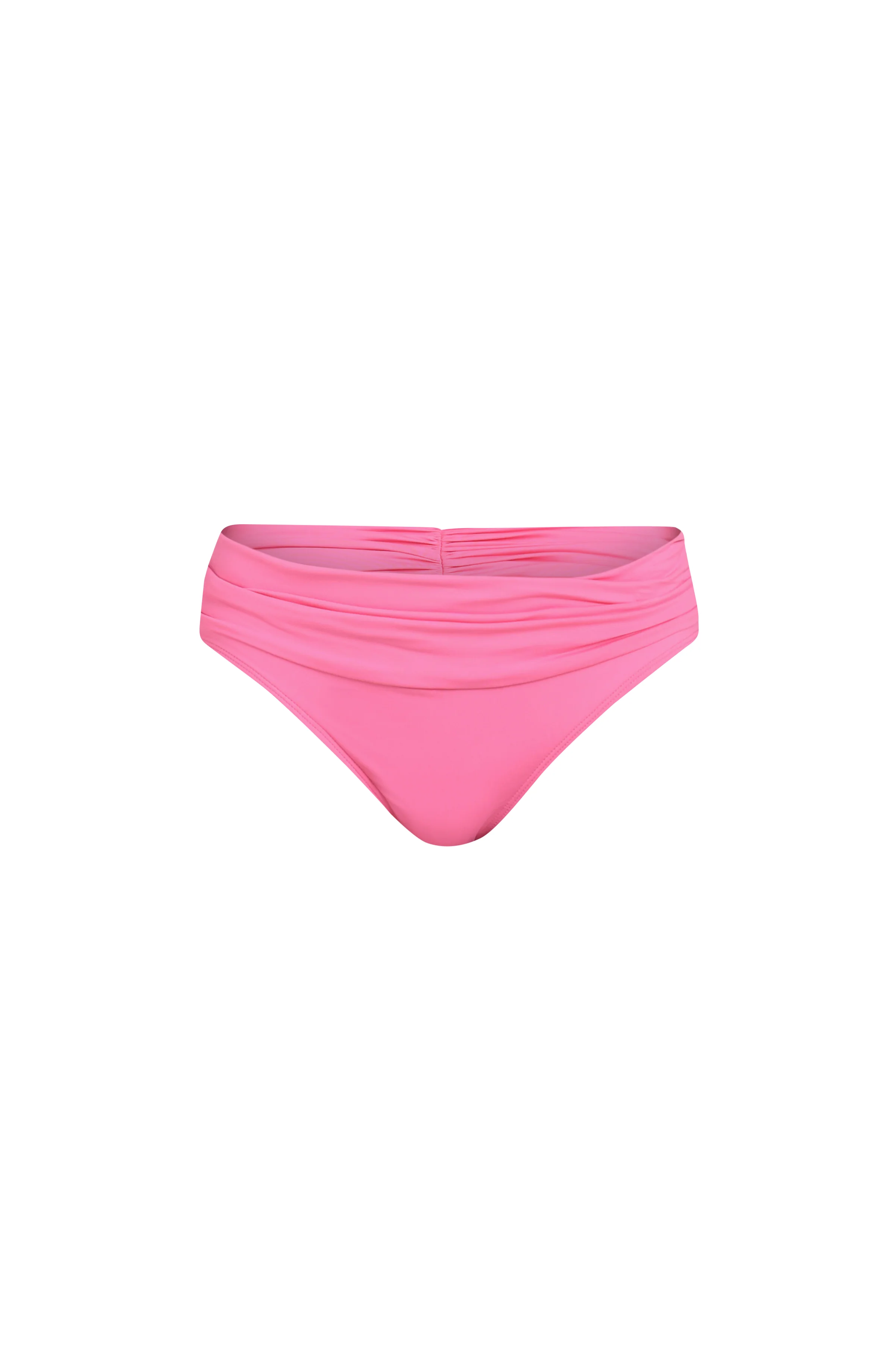 Island Goddess Ruched Band Hipster Bottom - Rose Pink - Image 6
