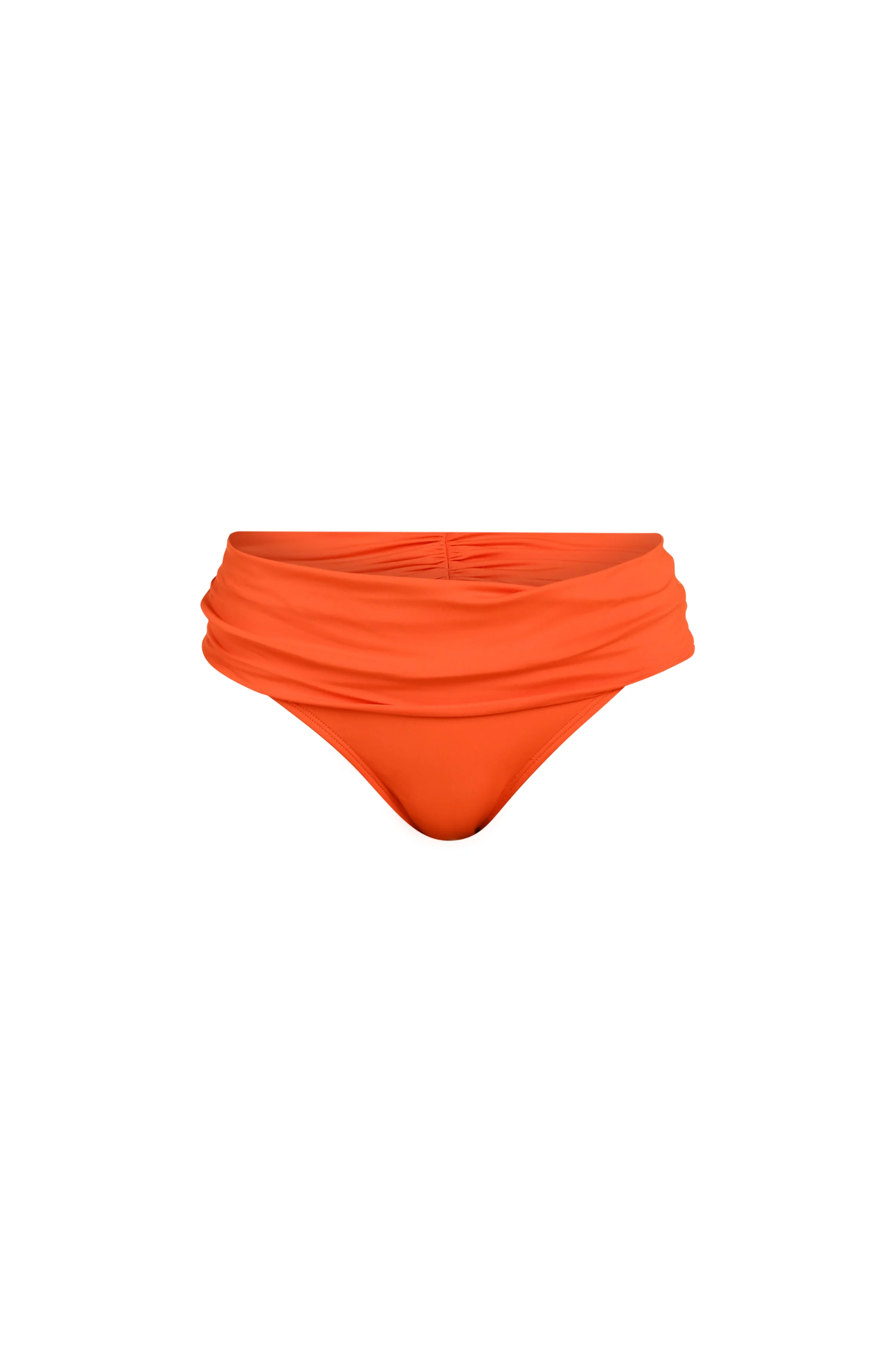 Island Goddess Ruched Band Hipster Bottom - Tangelo - Image 6