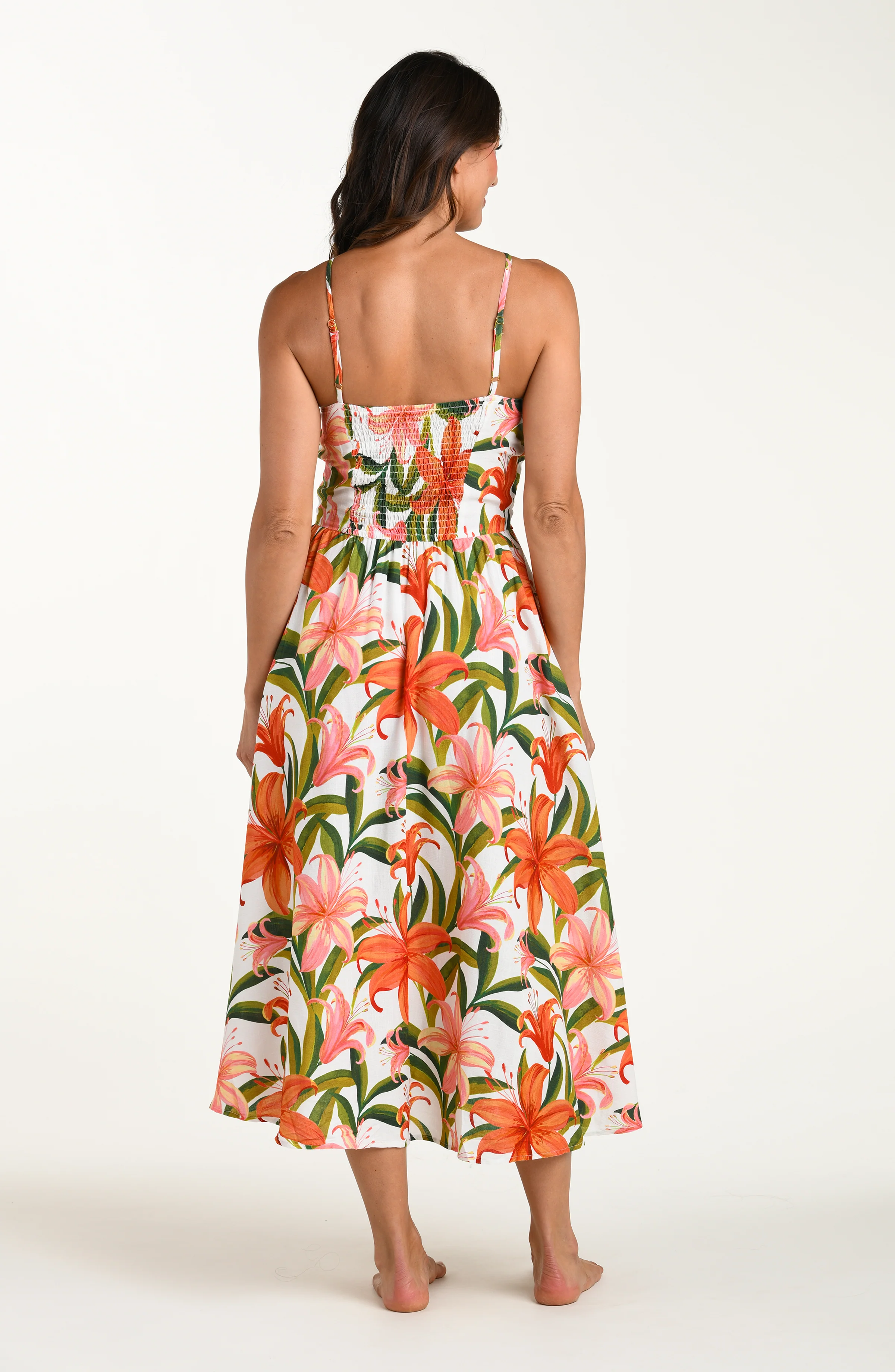 Jungle Blossoms Halter Midi Dress - Image 3