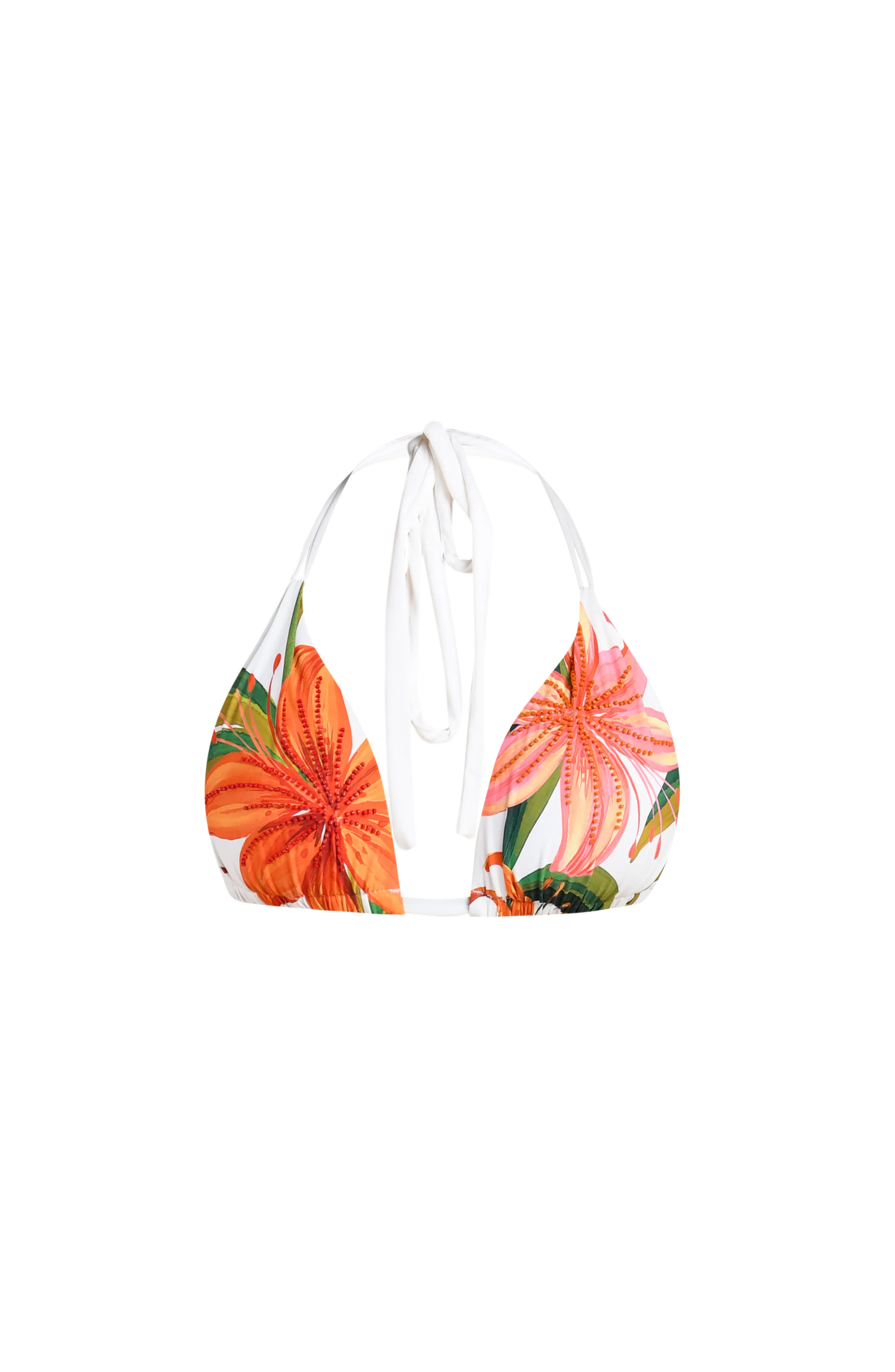 Jungle Blossoms Halter Triangle Top - Multi - Image 4