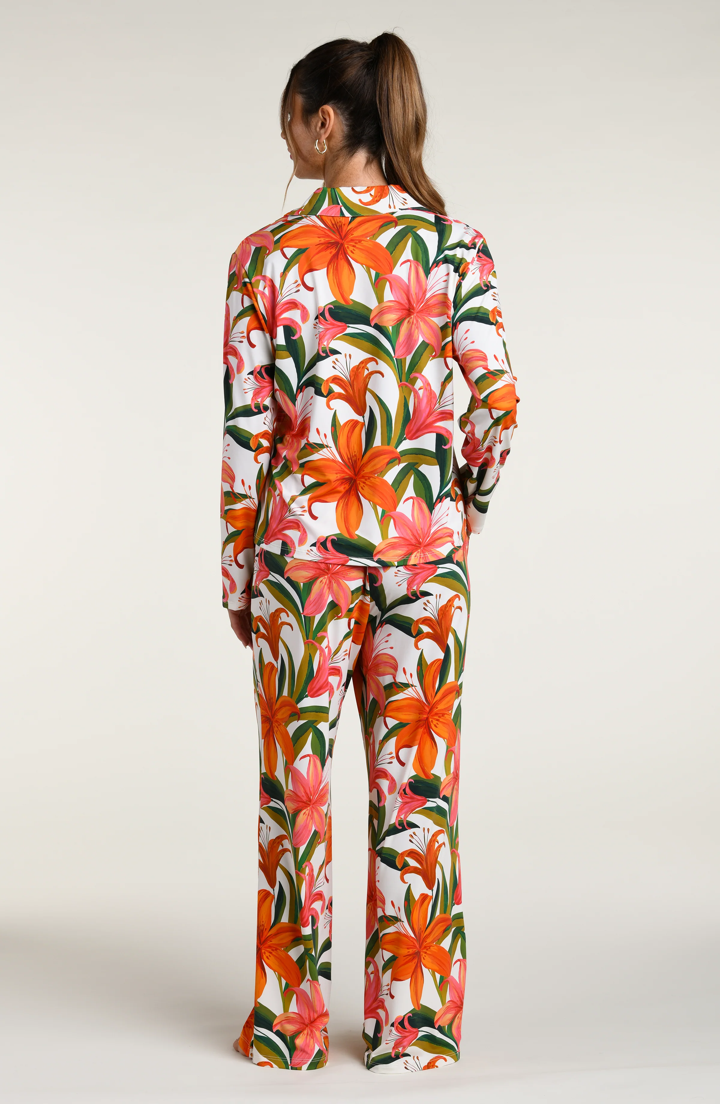 Jungle Blossoms Pant Pajama Set - Multi - Image 3