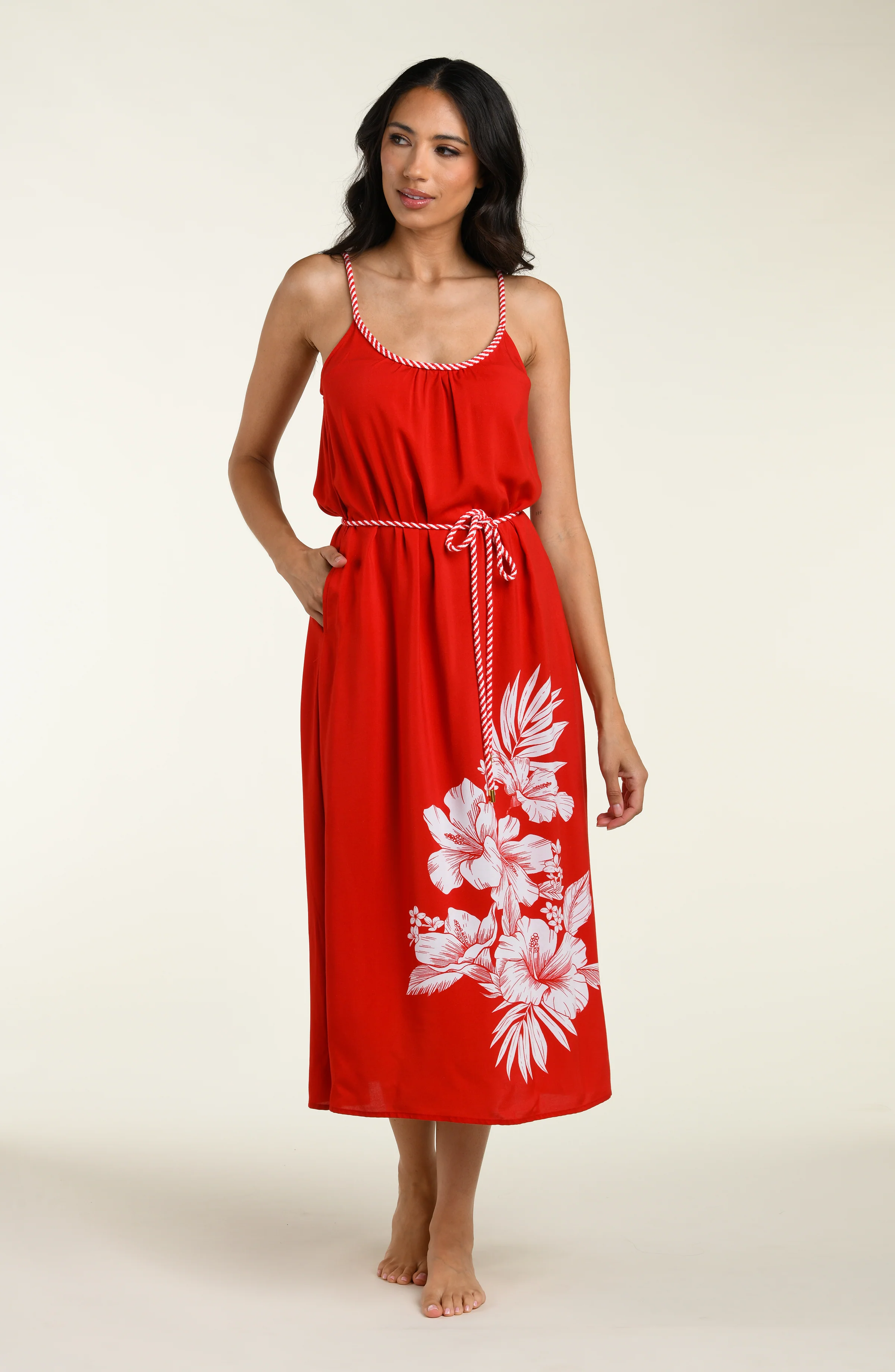 Mariner Blooms Maxi Dress - Ruby - Image 4