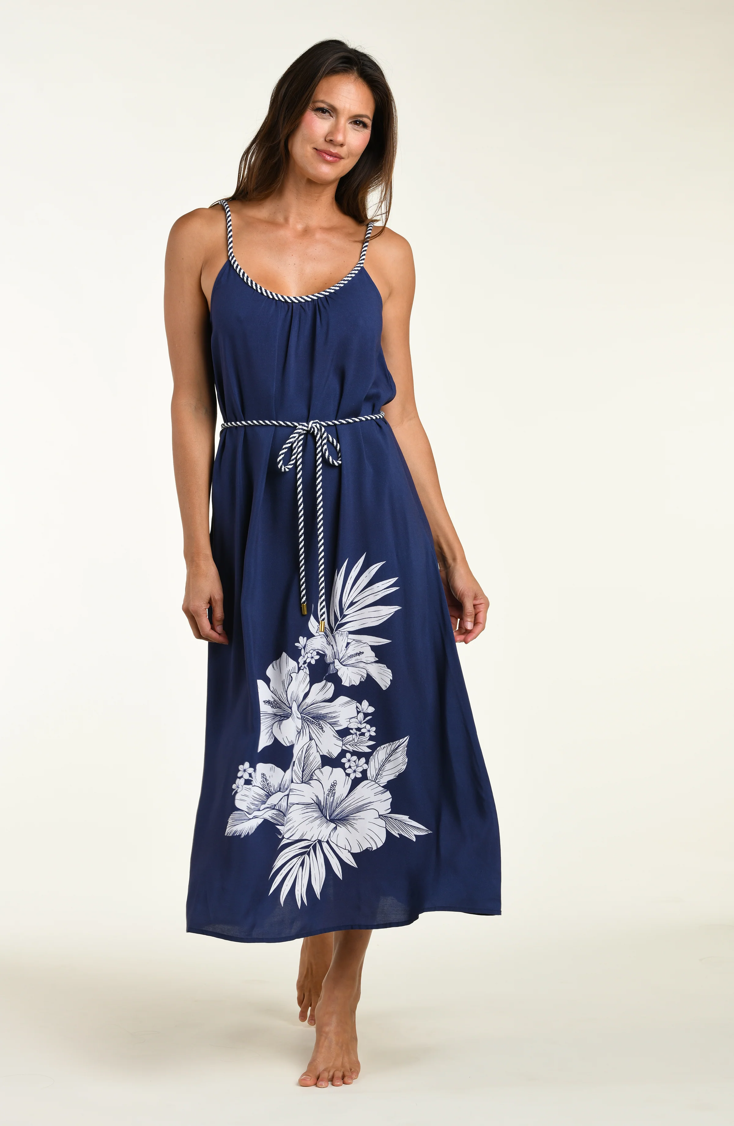 Mariner Blooms Maxi Dress - Indigo - Image 4