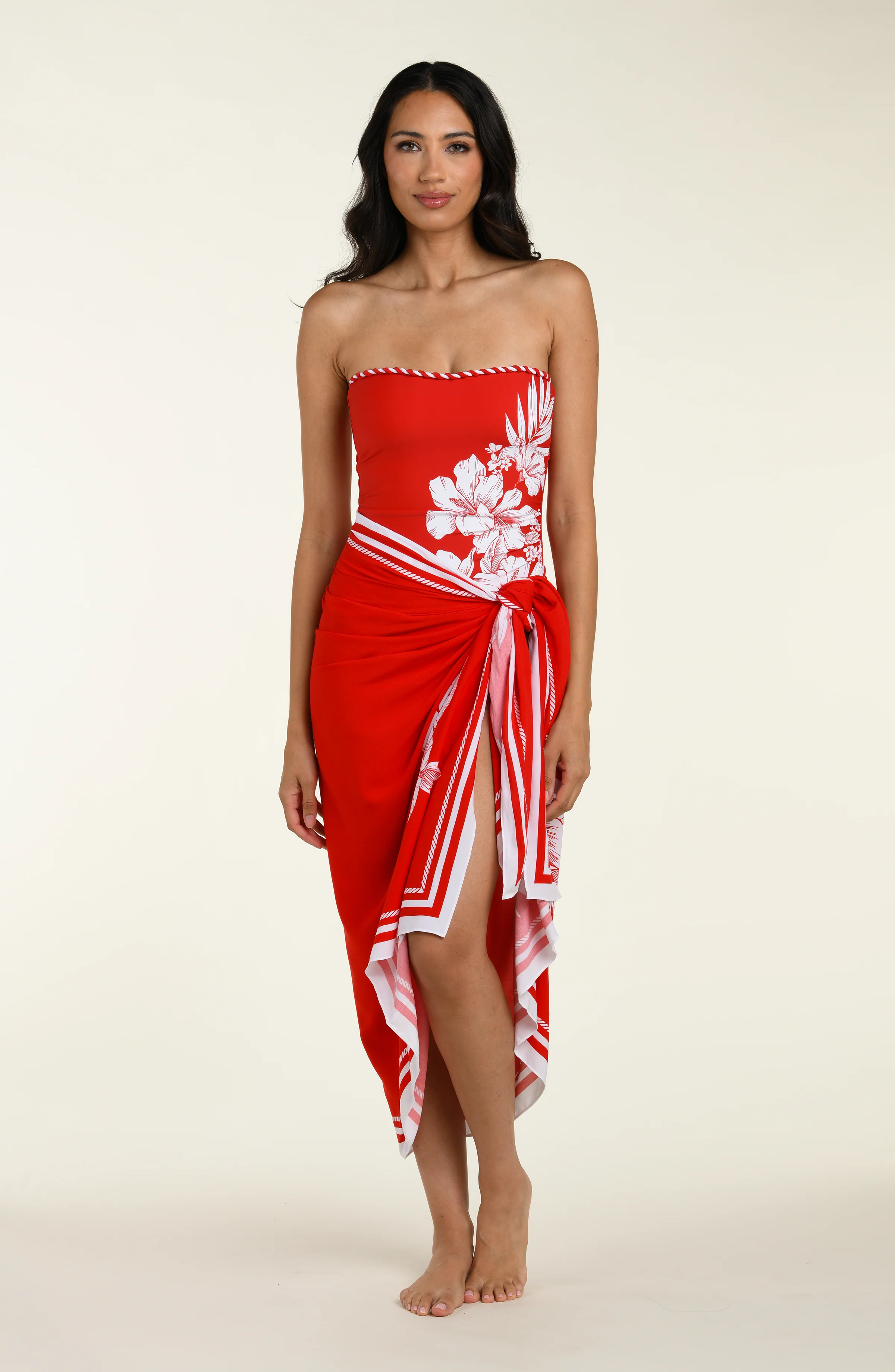 Mariner Blooms Pareo Wrap - Ruby - Image 7