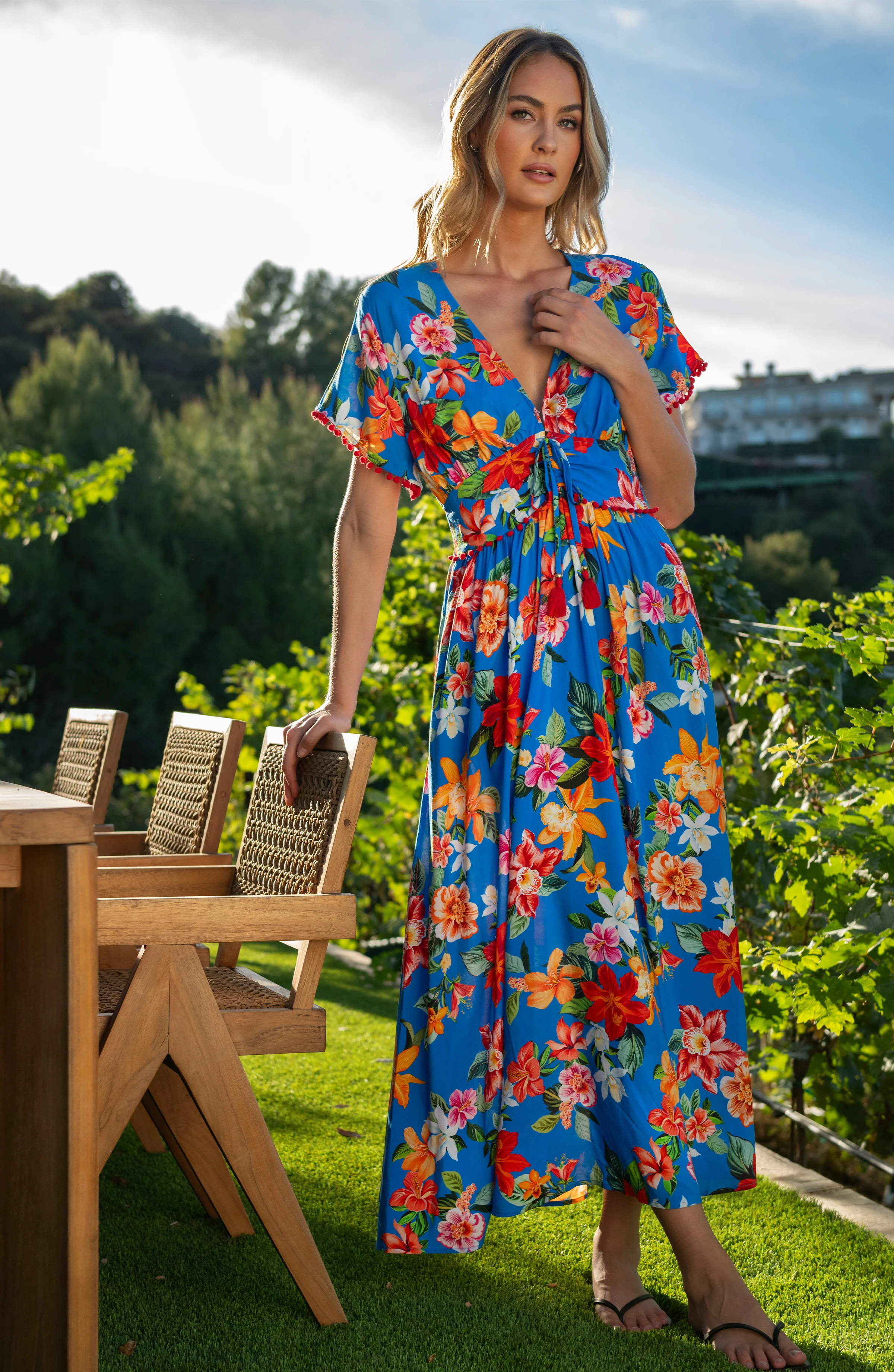 Modern Oasis V-Neck Maxi Dress